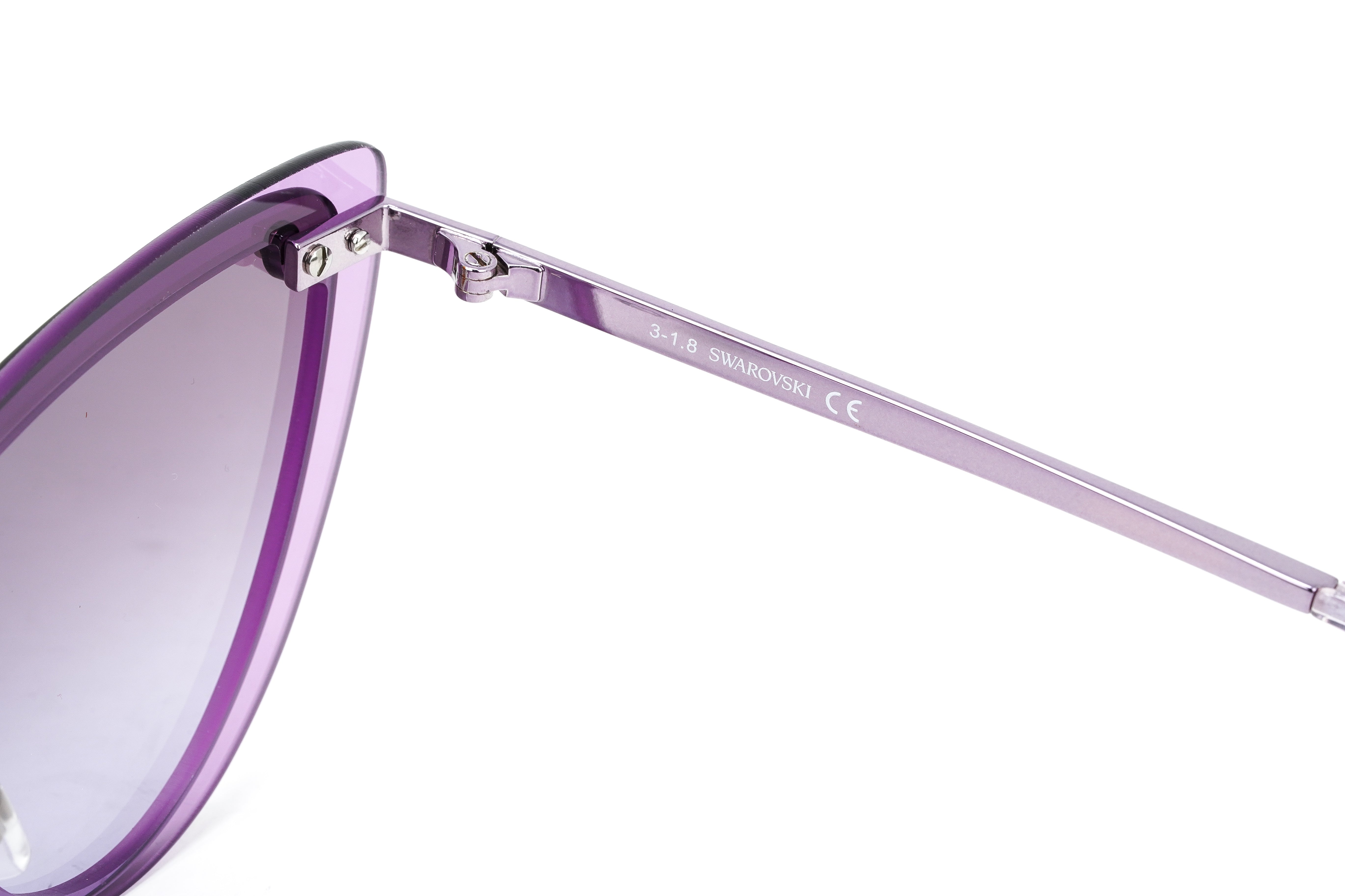 Swarovski Women's Sunglasses Cat Eye Purple Gradient Purple/Grey SK0200/S 81T-GR8 Sunglasses