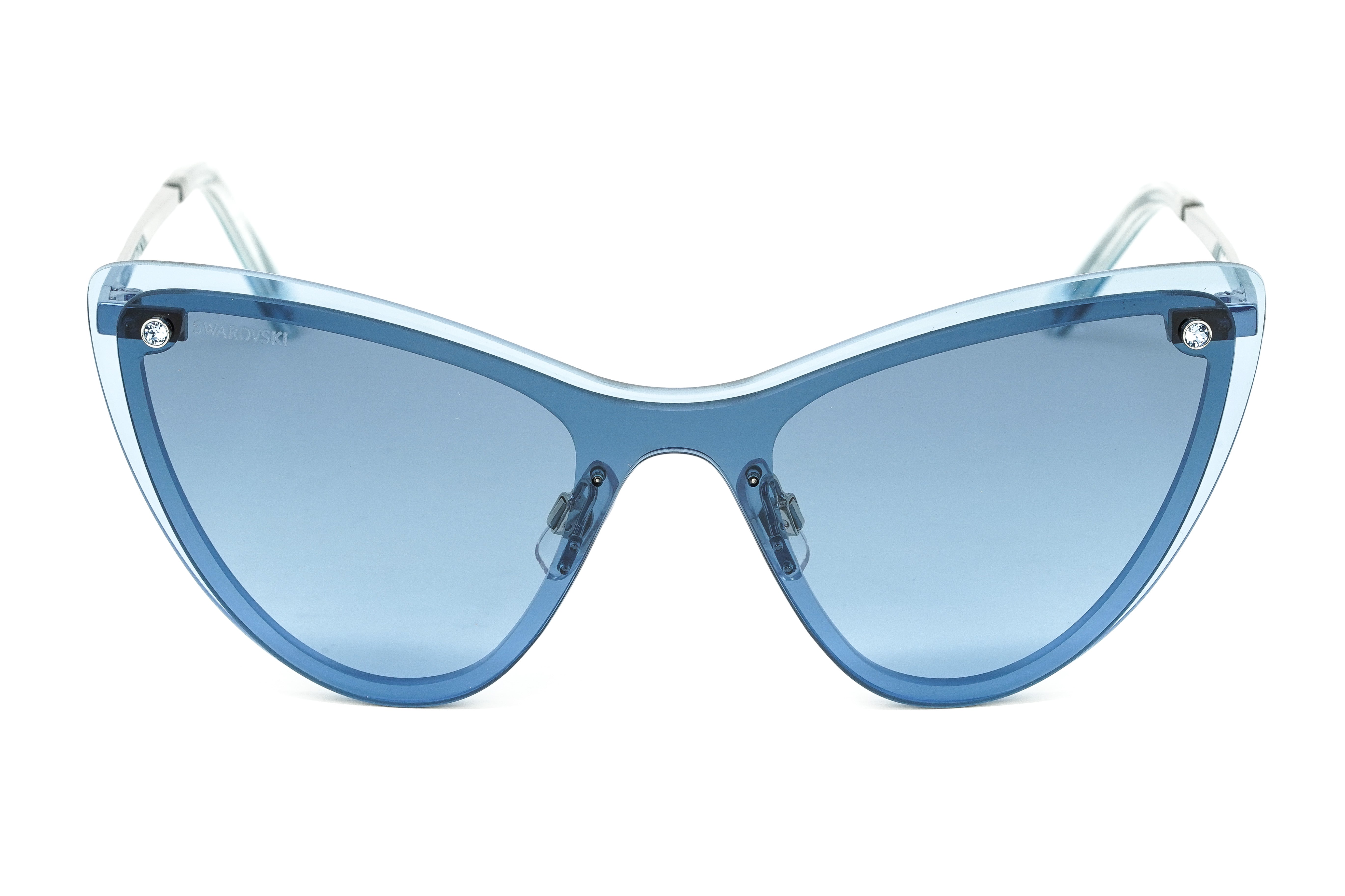 Swarovski Women's Sunglasses Cat Eye Blue SK0200/S 84W-GR8 Sunglasses