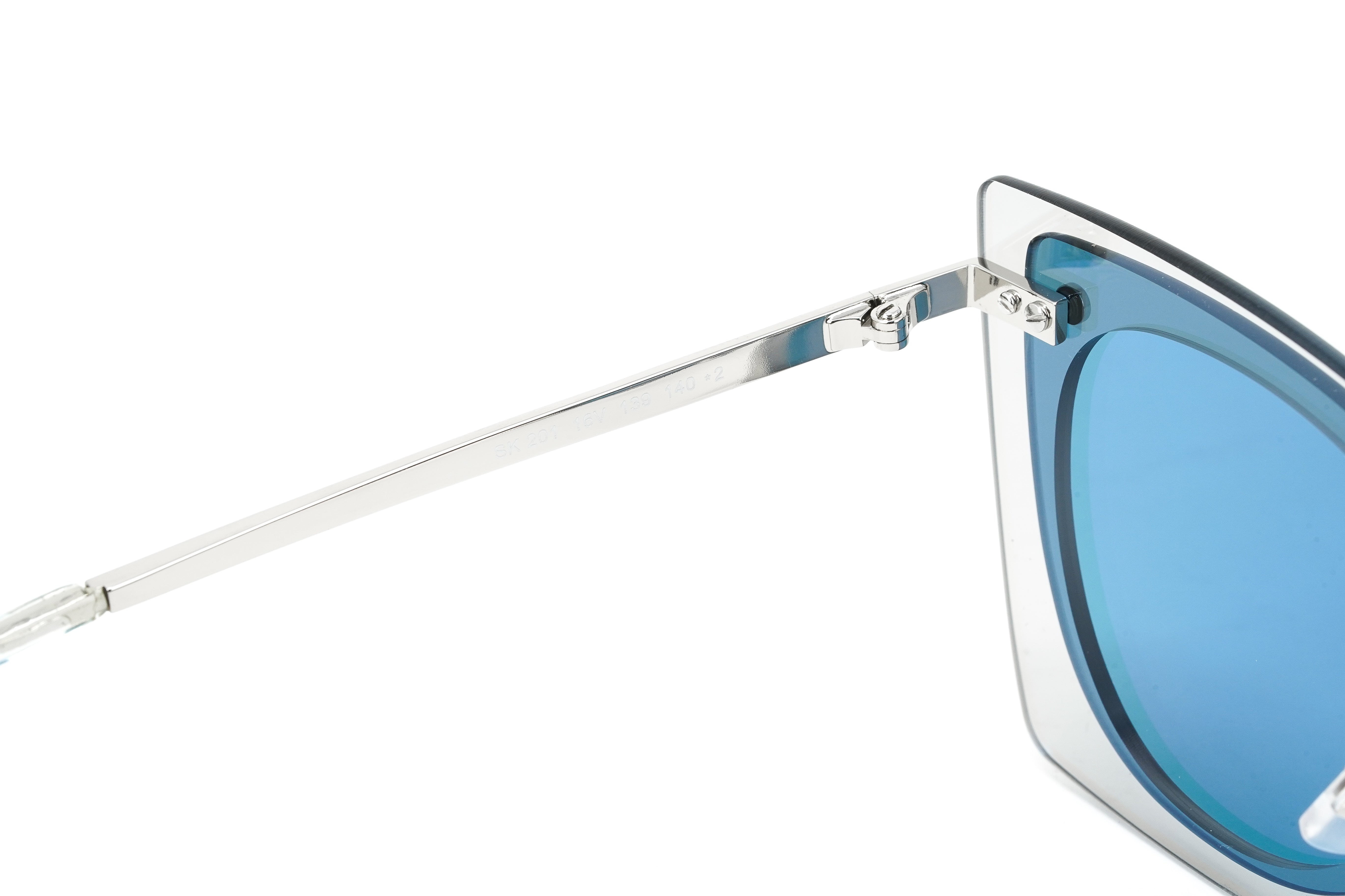 Swarovski Women's Sunglasses Square Blue SK0201/S 16V-GR8 Sunglasses