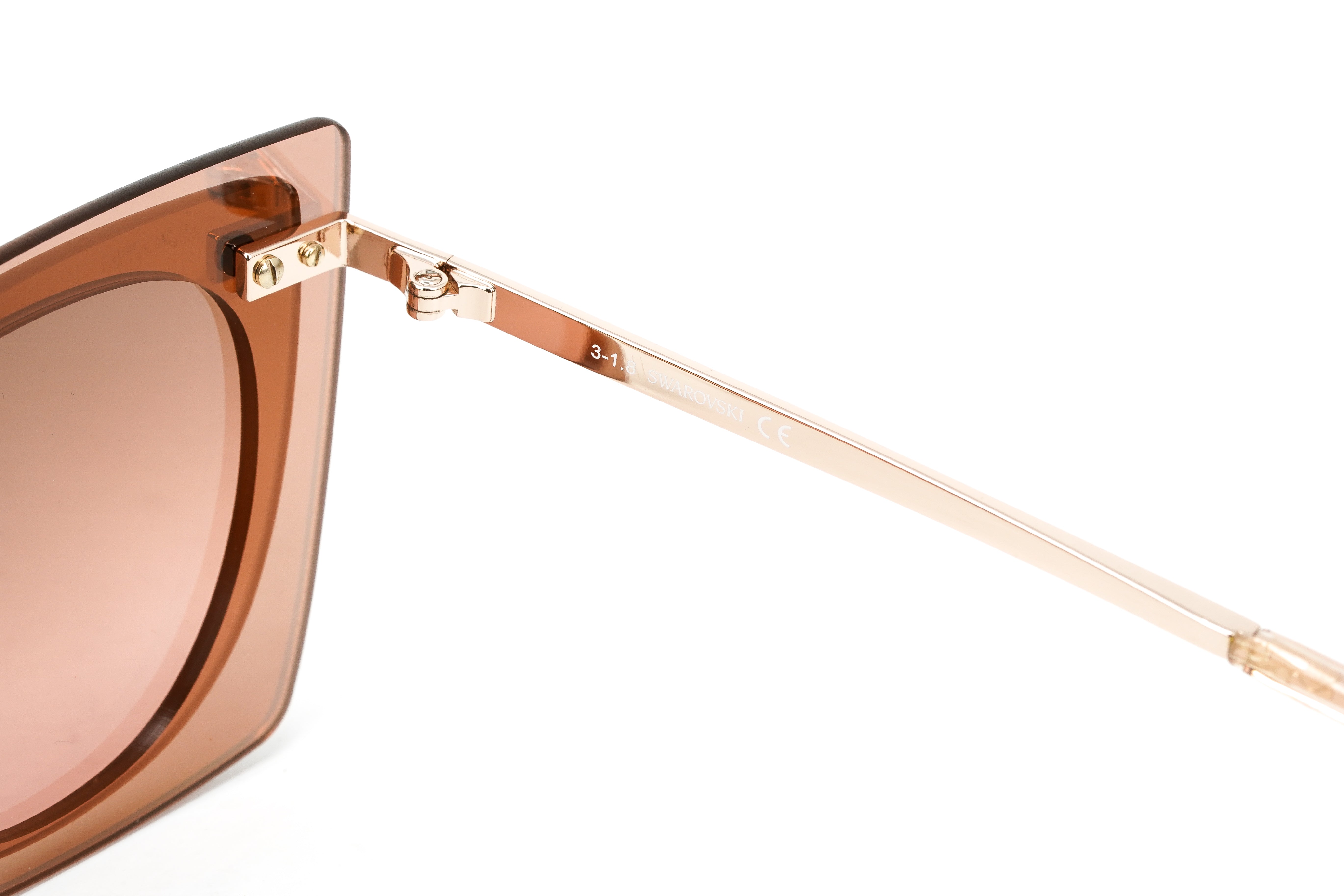 Swarovski Women's Sunglasses Square Rose Gold SK0201/S 28T-GR8 Sunglasses