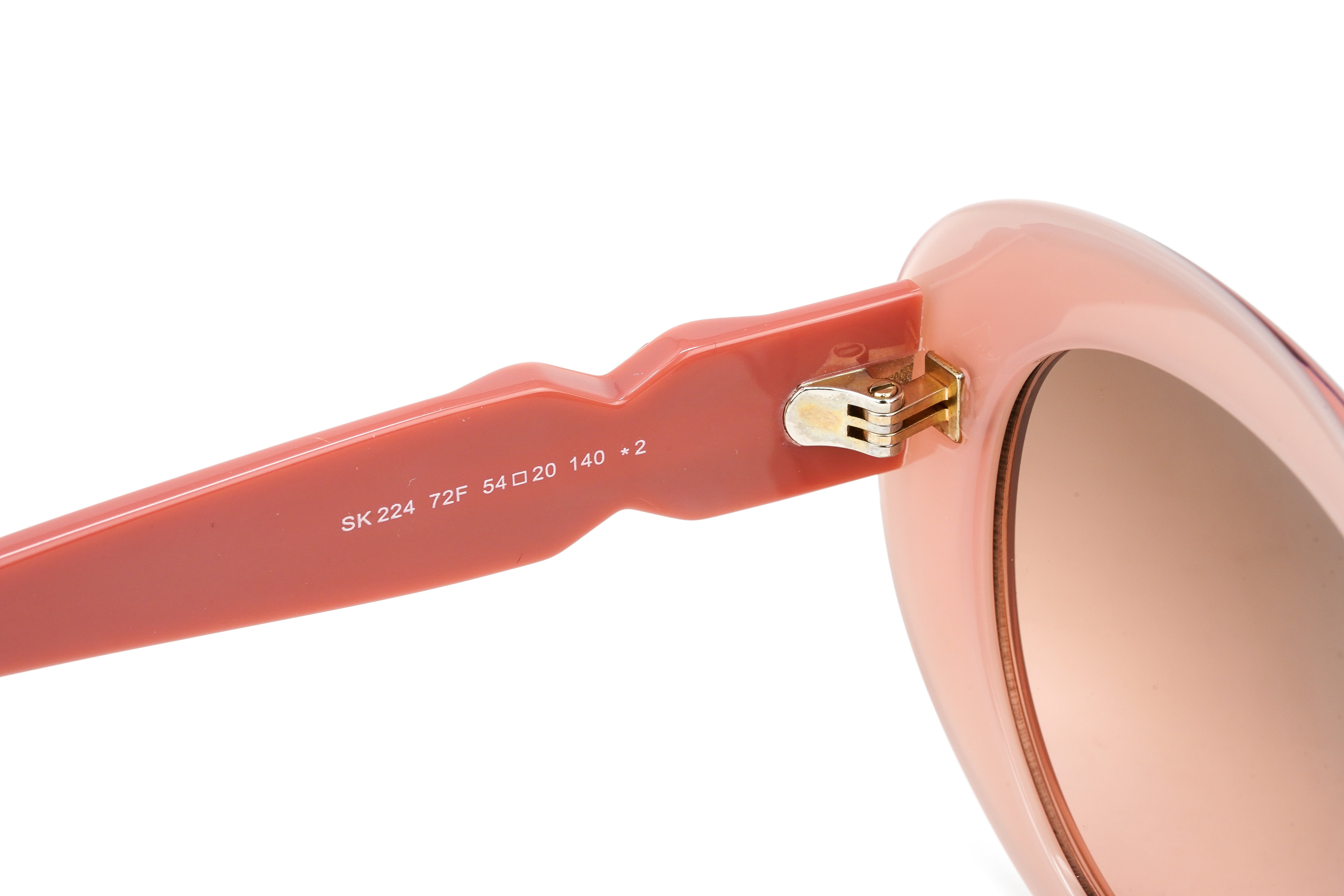 Swarovski Vintage Women's Sunglasses Oval Cat Eye Translucent Rosewood SK0224/S 72F-GR8 Sunglasses