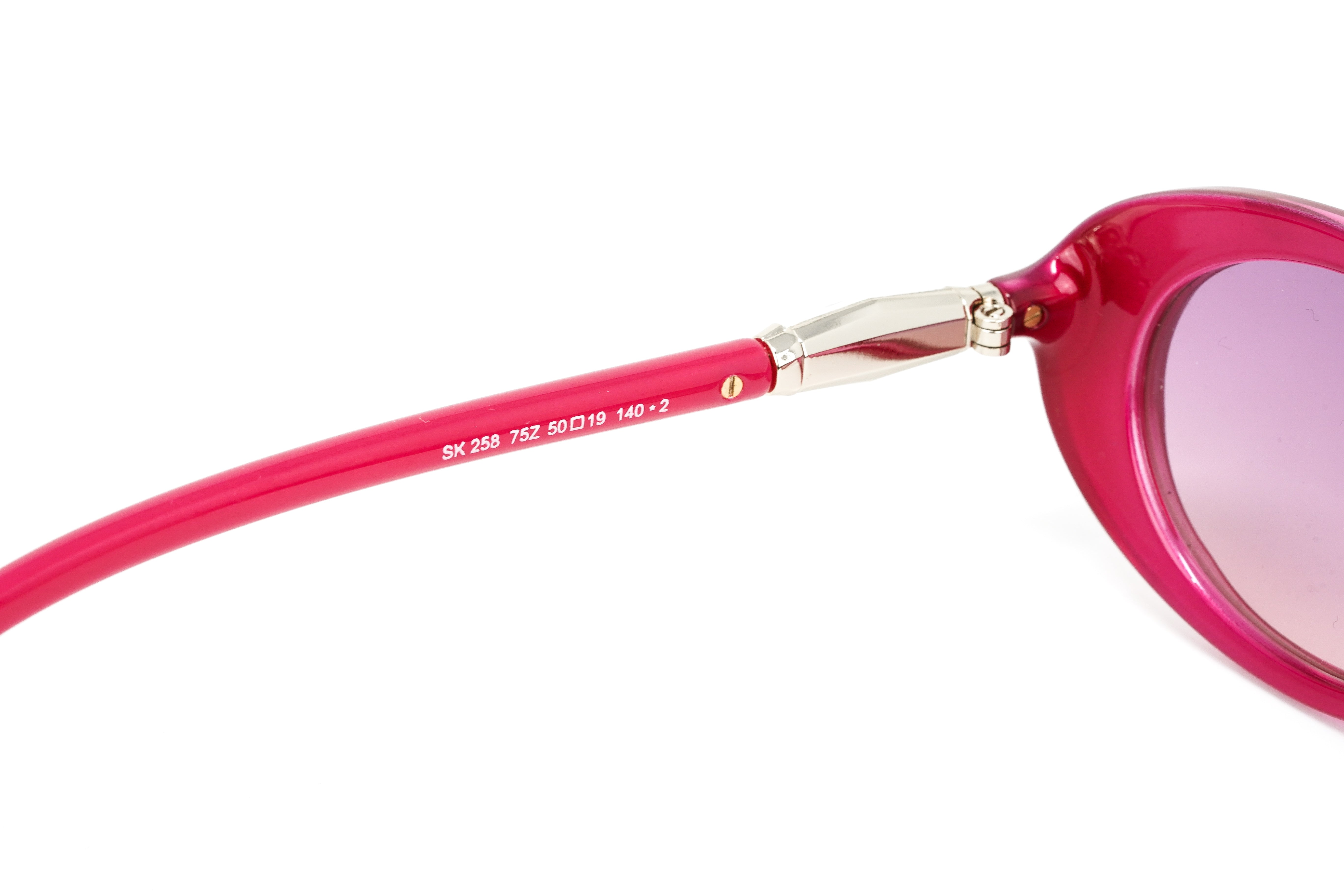 Swarovski Women's Sunglasses Oval Translucent Fuchsia Pink SK0258/S 75Z-GR8 Sunglasses