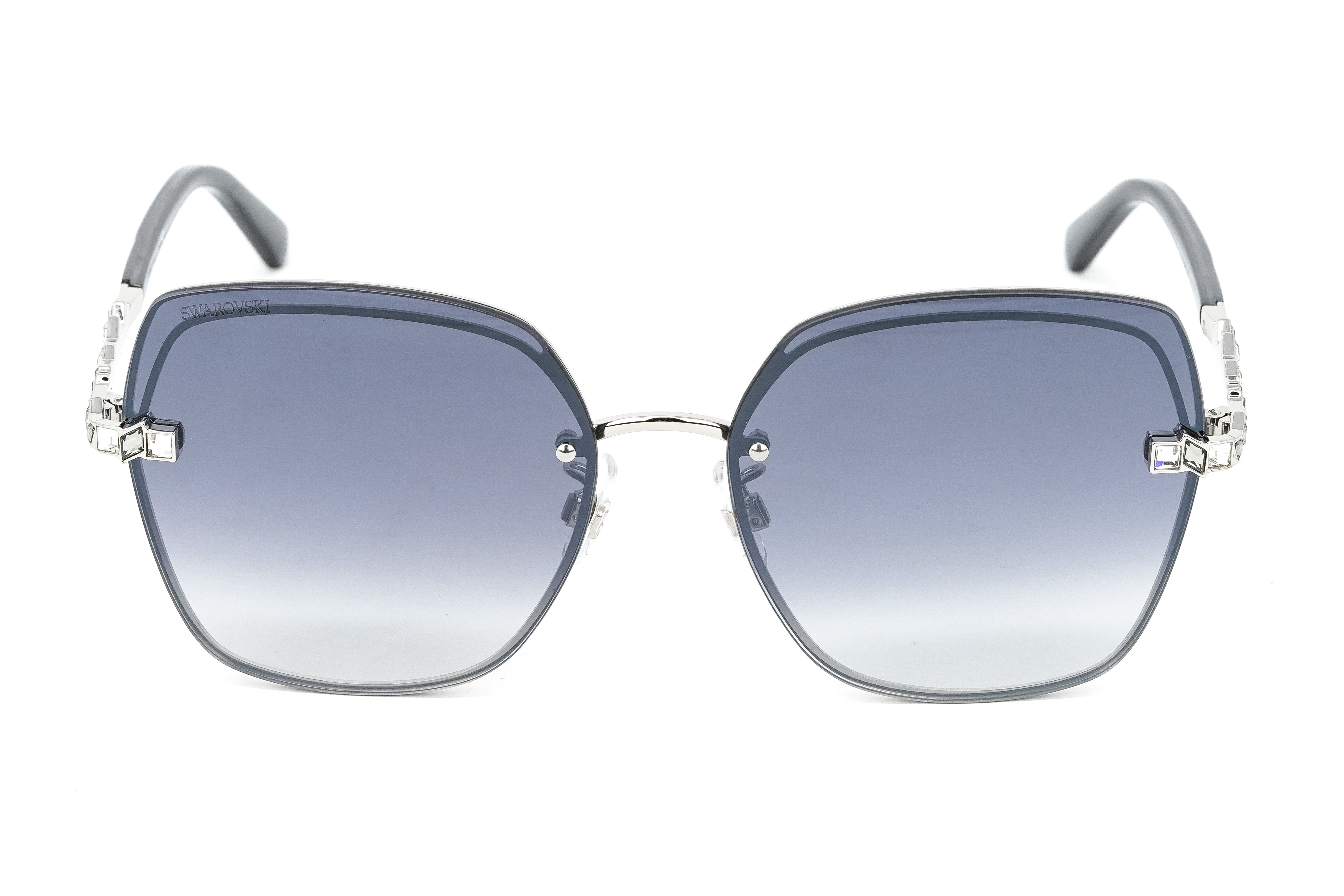 Swarovski Women's Sunglasses Hexagon Pilot Gradient Grey SK0287-D/S 16C-GR8 Sunglasses