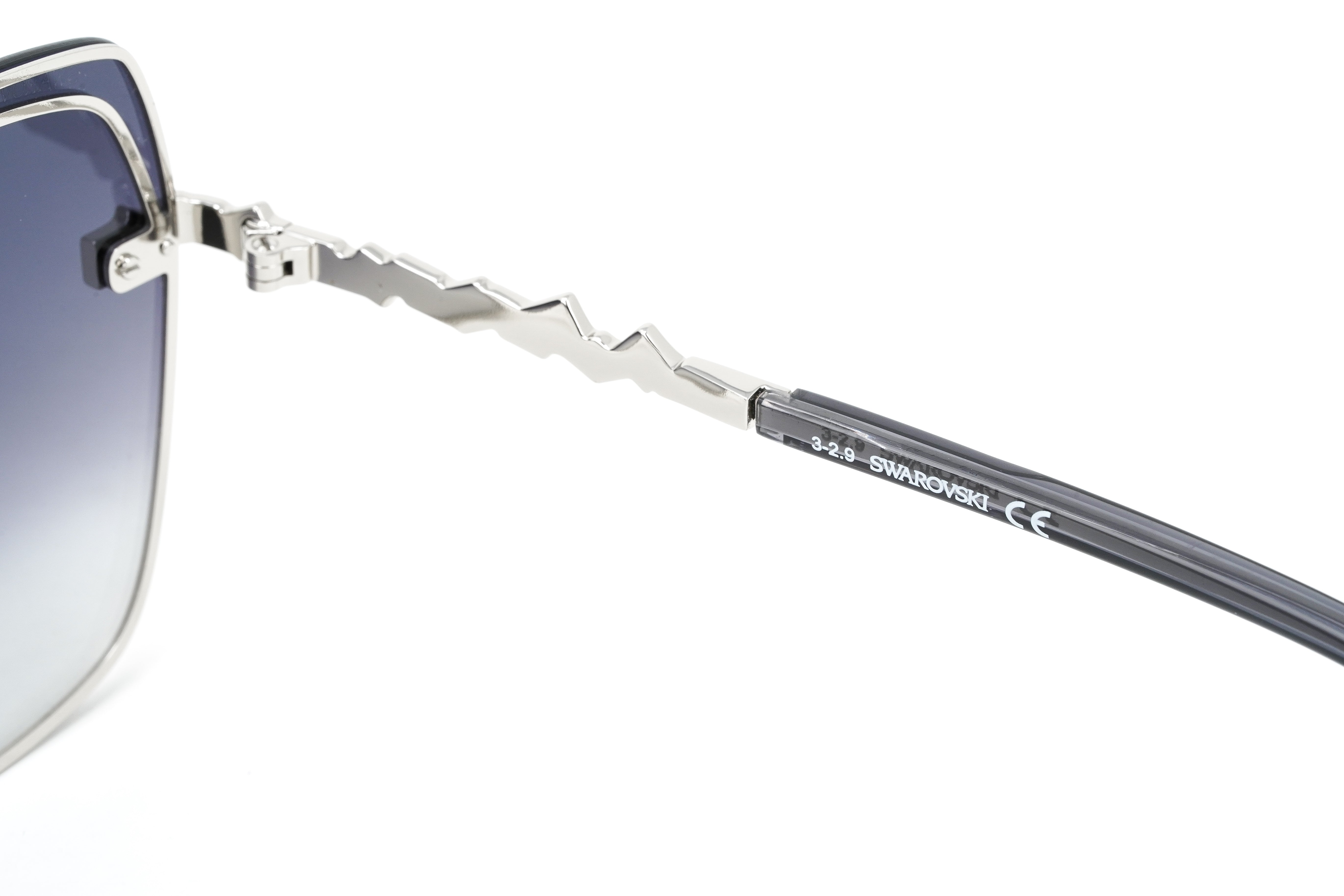 Swarovski Women's Sunglasses Hexagon Pilot Gradient Grey SK0287-D/S 16C-GR8 Sunglasses