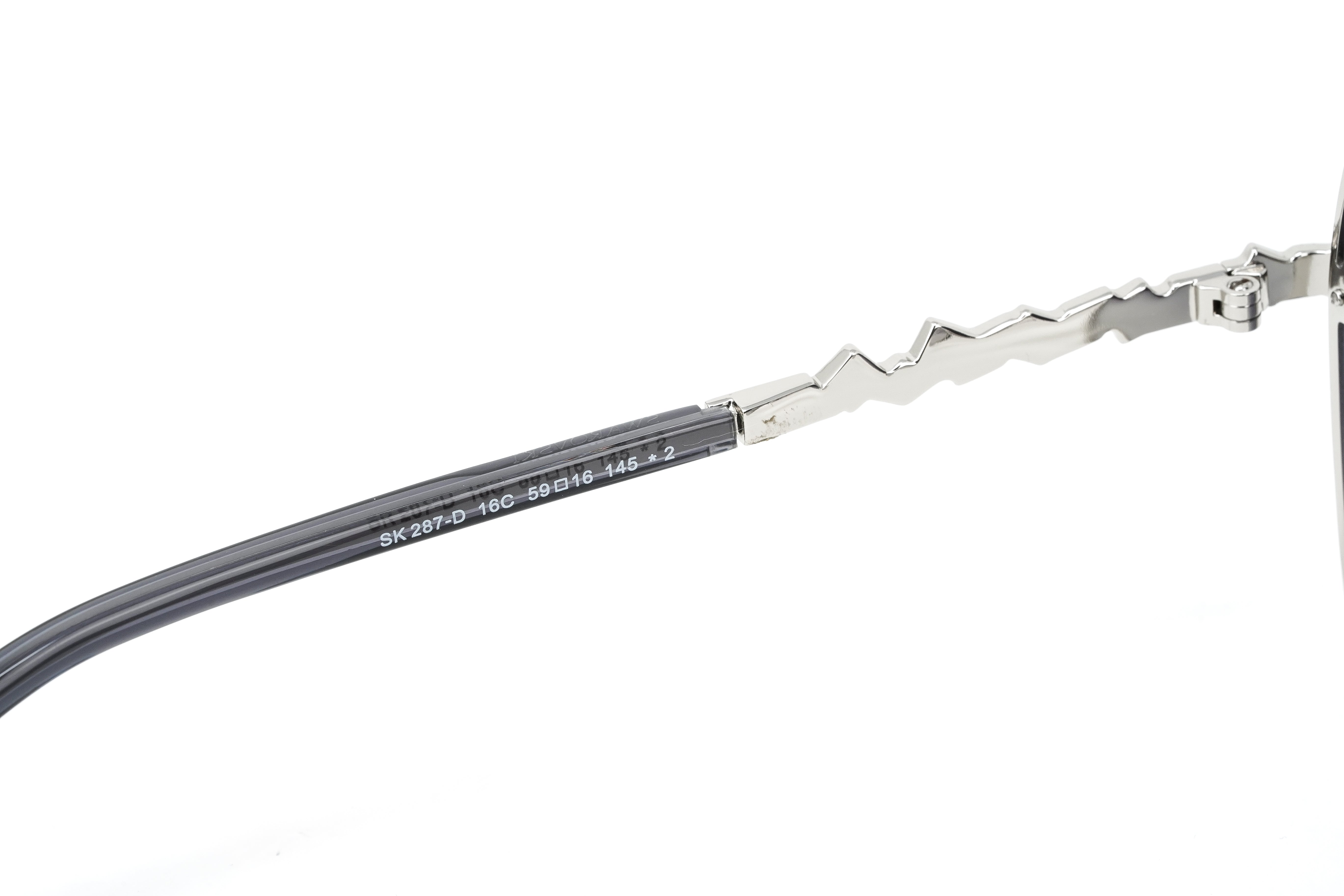 Swarovski Women's Sunglasses Hexagon Pilot Gradient Grey SK0287-D/S 16C-GR8 Sunglasses