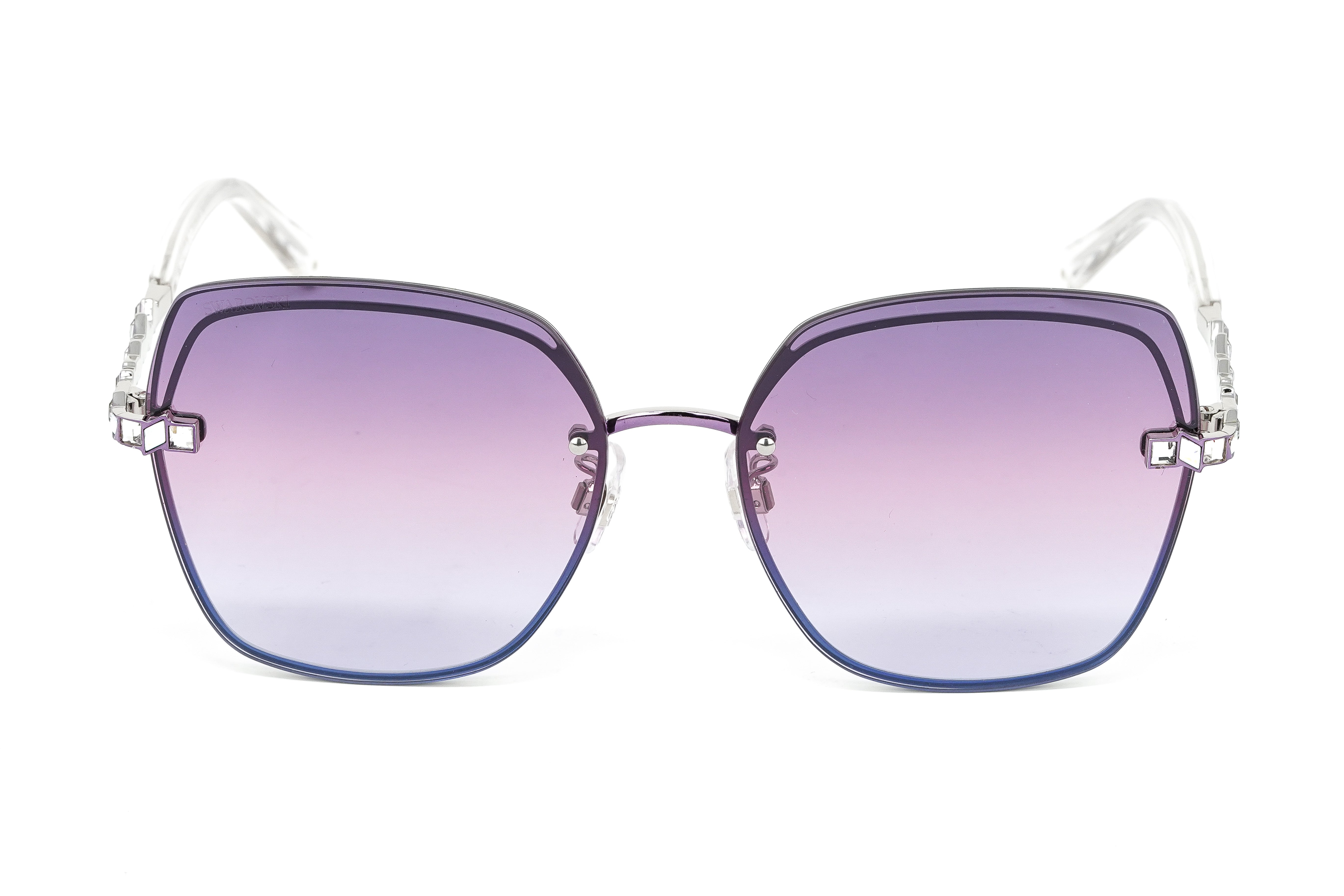 Swarovski Women's Sunglasses Square Gradient Purple SK0287-D/S 83Z-GR8 Sunglasses