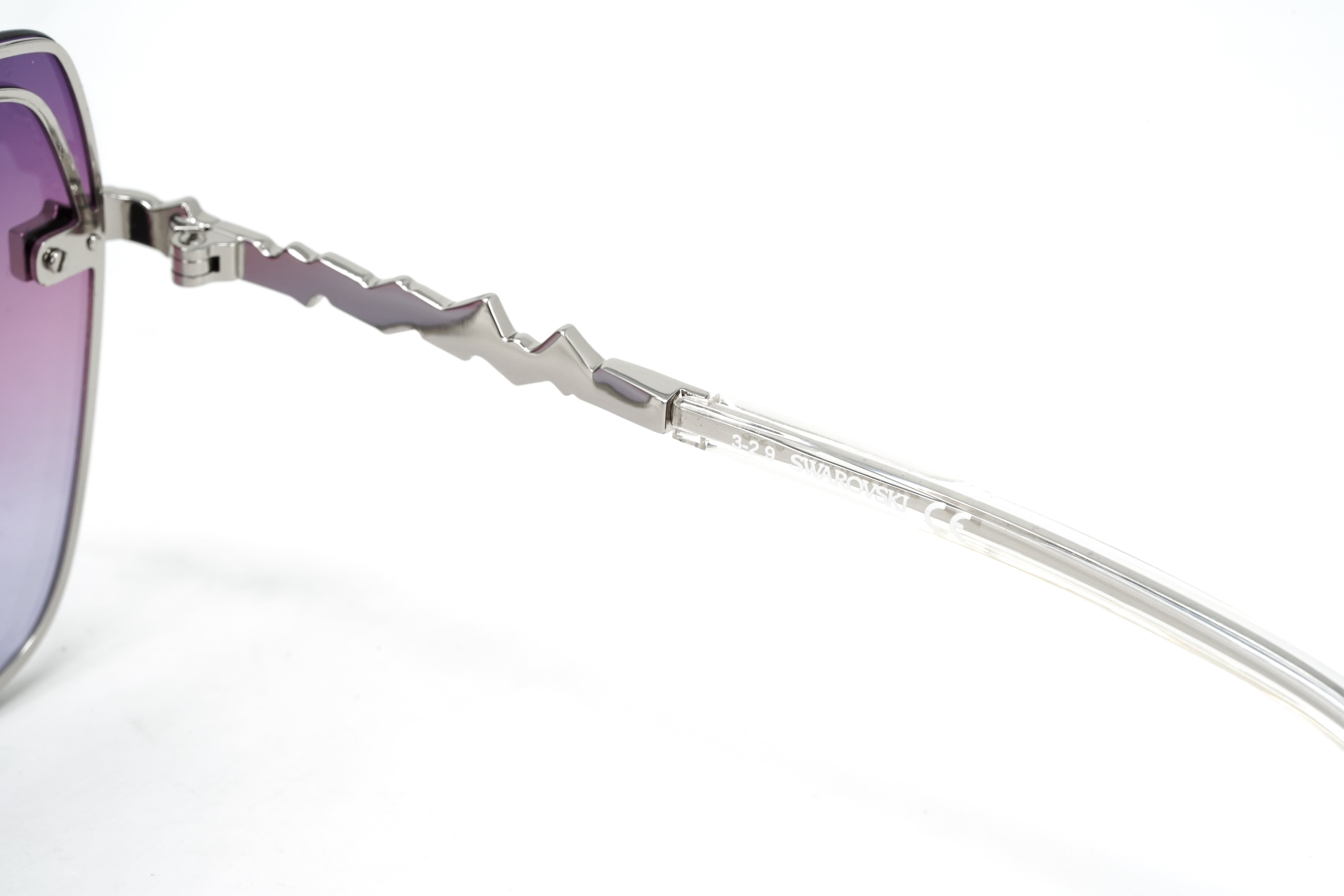 Swarovski Women's Sunglasses Square Gradient Purple SK0287-D/S 83Z-GR8 Sunglasses