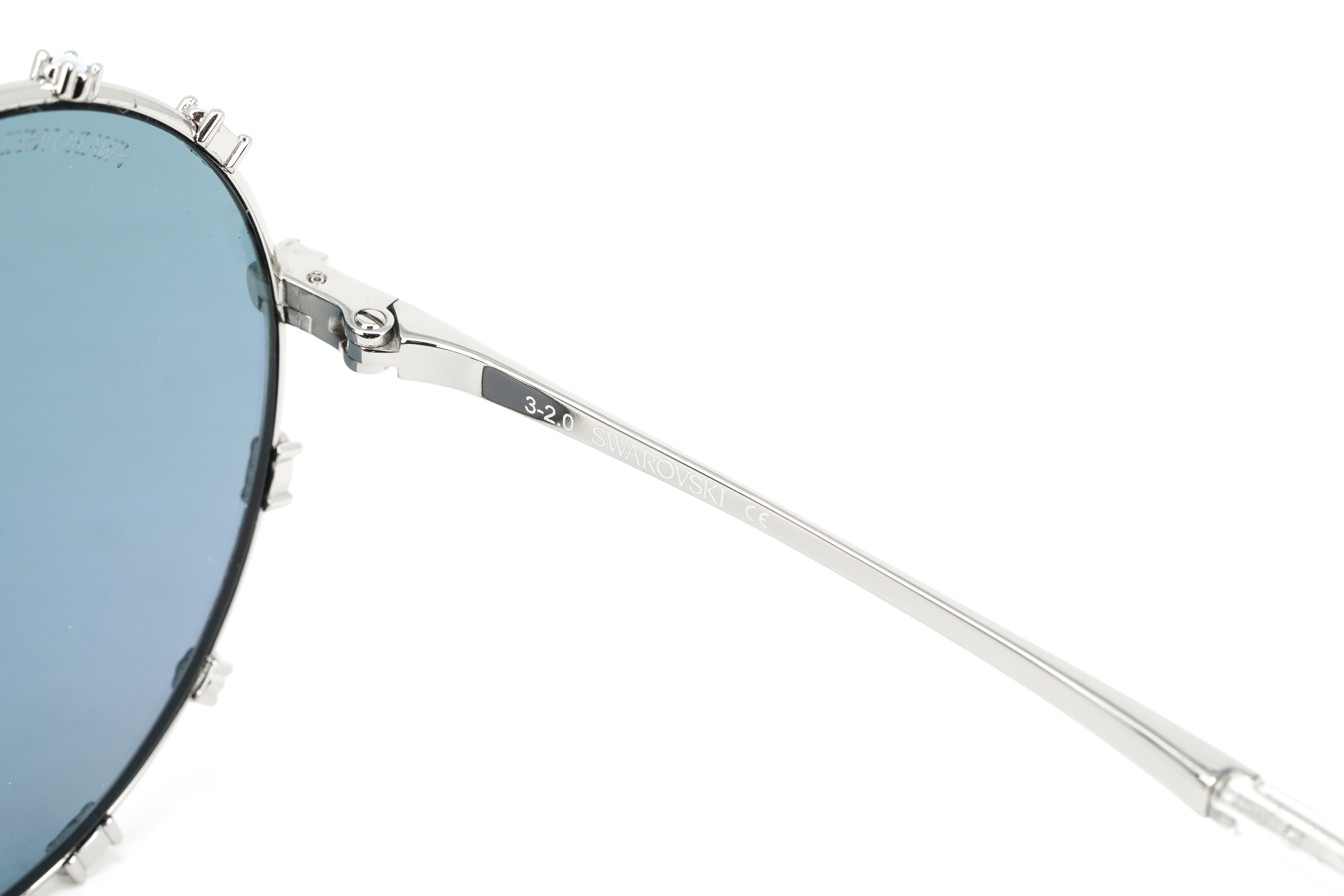 Swarovski Women's Sunglasses Round Gradient Light Purple/Aqua Mirror SK0289-F/S 16Z-GR8 Sunglasses