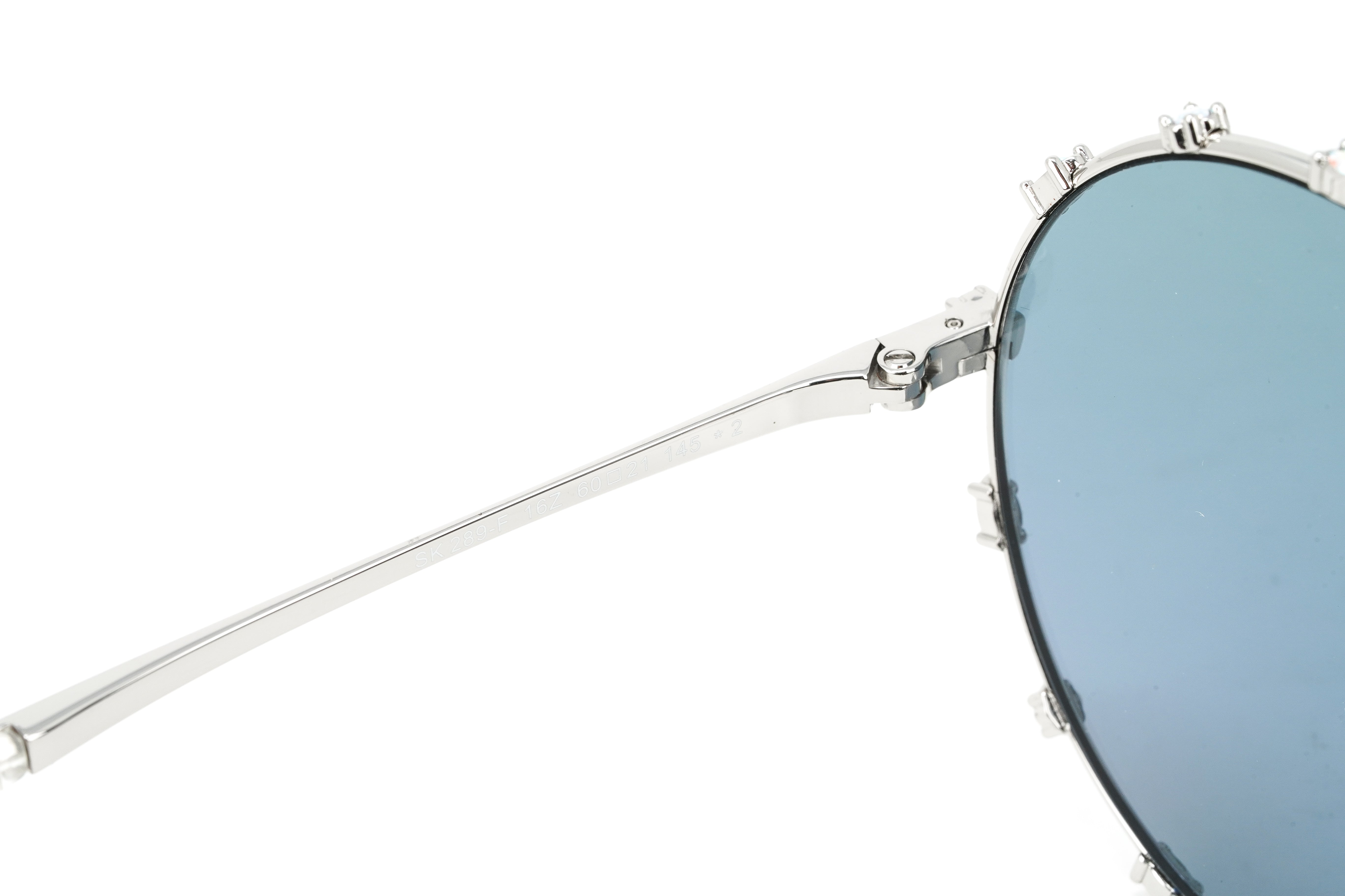 Swarovski Women's Sunglasses Round Gradient Light Purple/Aqua Mirror SK0289-F/S 16Z-GR8 Sunglasses