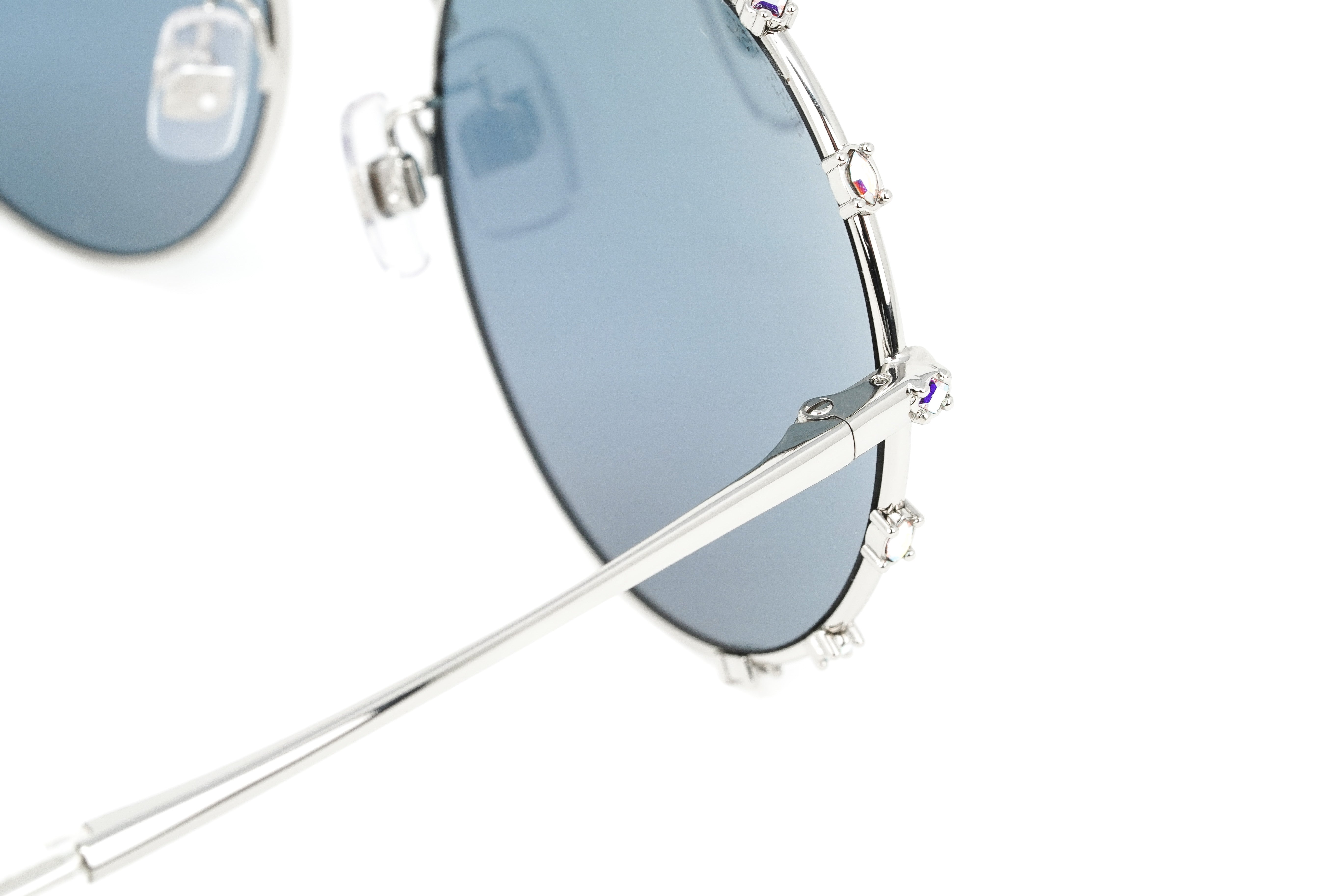 Swarovski Women's Sunglasses Round Gradient Light Purple/Aqua Mirror SK0289-F/S 16Z-GR8 Sunglasses
