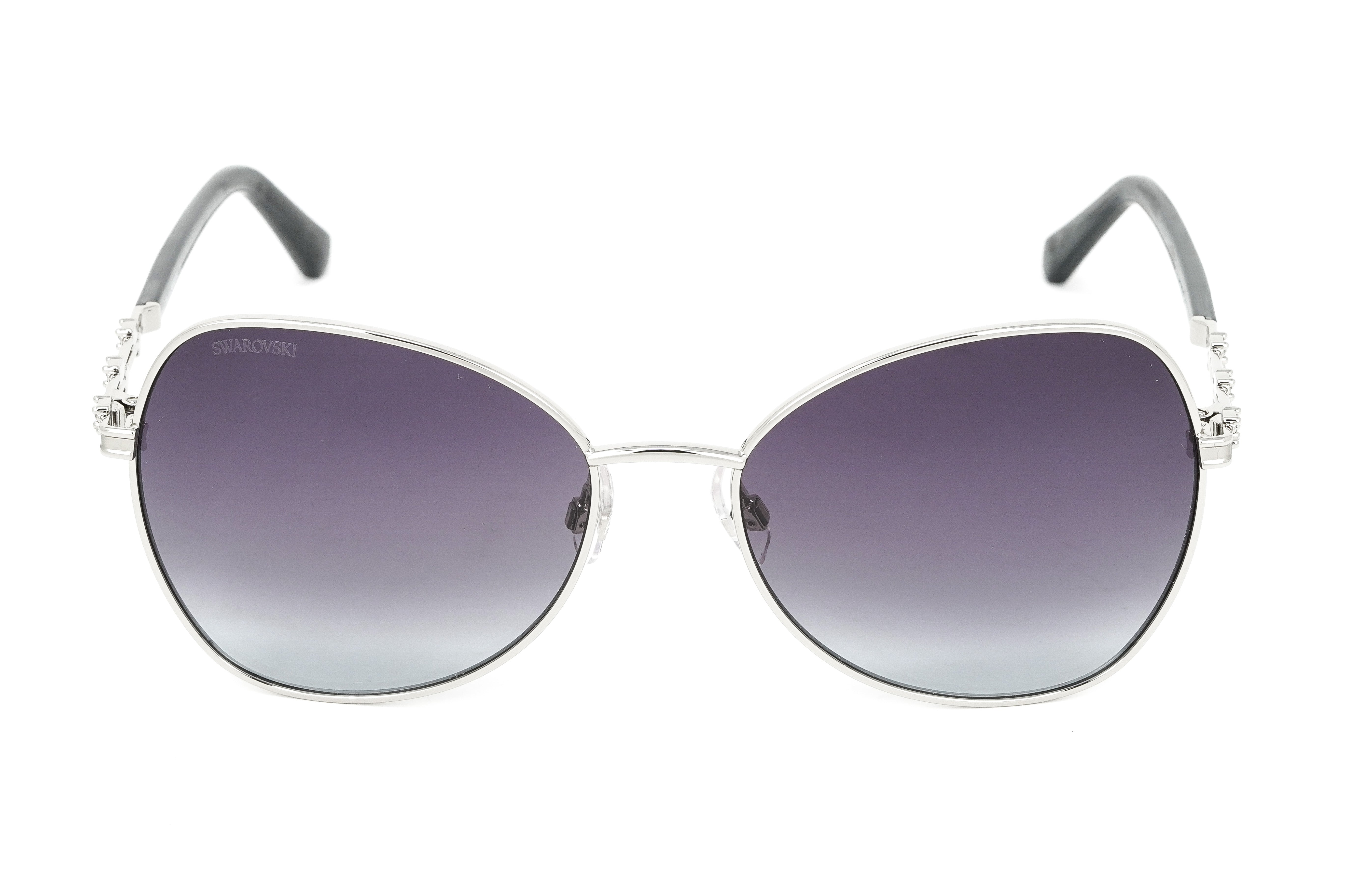 Swarovski Women's Sunglasses Butterfly Pilot Dark Grey SK0290/S 16B-GR8 Sunglasses