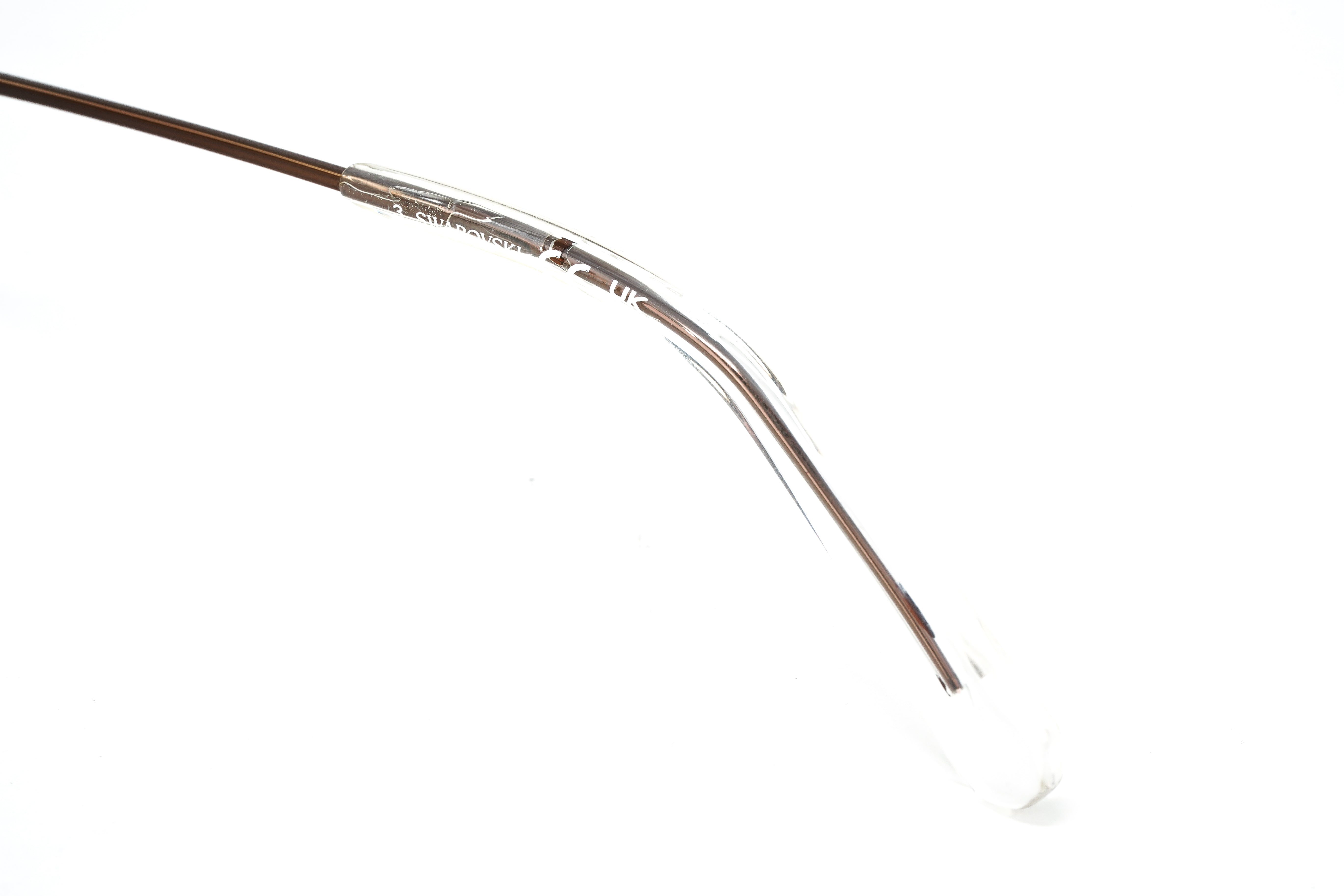 Swarovski Women's Sunglasses Irregular Shiny Brown Yellow Mirror SK0376 45E-GR8 Sunglasses