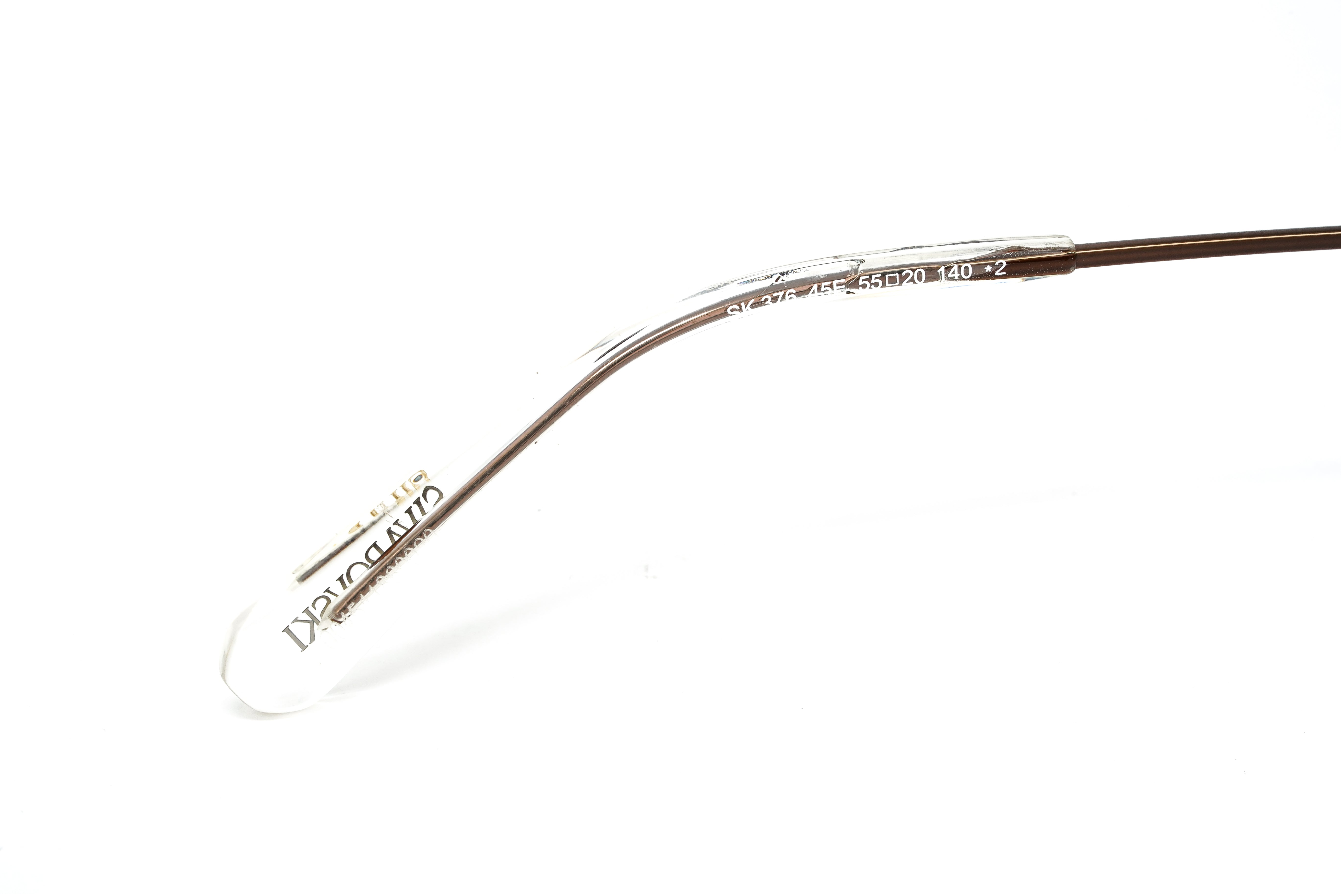 Swarovski Women's Sunglasses Irregular Shiny Brown Yellow Mirror SK0376 45E-GR8 Sunglasses