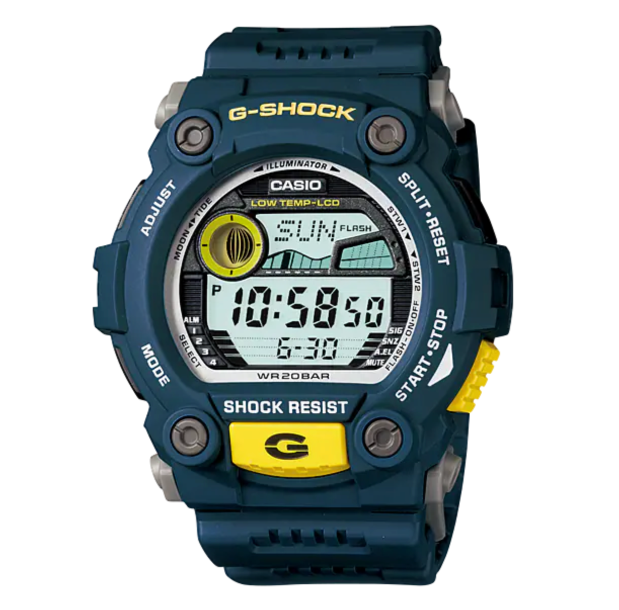 Casio G-Shock Watch Men's G-Rescue Teal and Yellow G-7900-2DR-GR8 Sunglasses