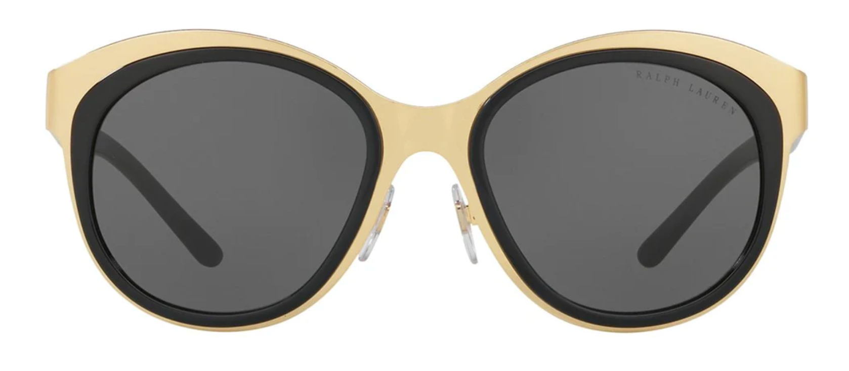 Ralph Lauren Women's Sunglasses Oversized Round Gold/Grey RL7051 900487-GR8 Sunglasses