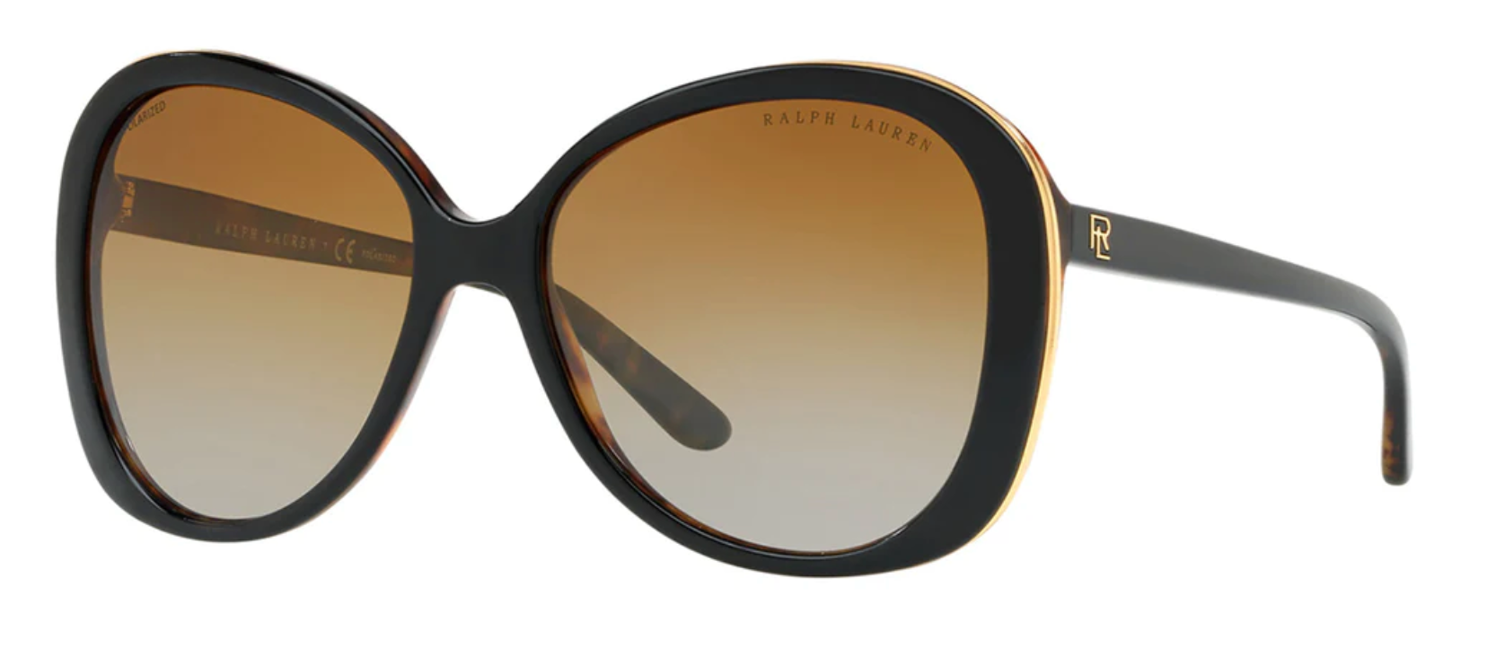Ralph Lauren Women's Sunglasses Oversized Butterfly RL8166 5260T5-GR8 Sunglasses