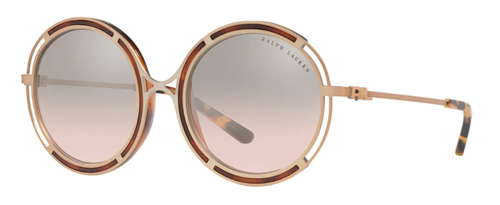 Ralph Lauren Women's Sunglasses Oversized Round Tortoise/Brown RL7060 93508Z-GR8 Sunglasses