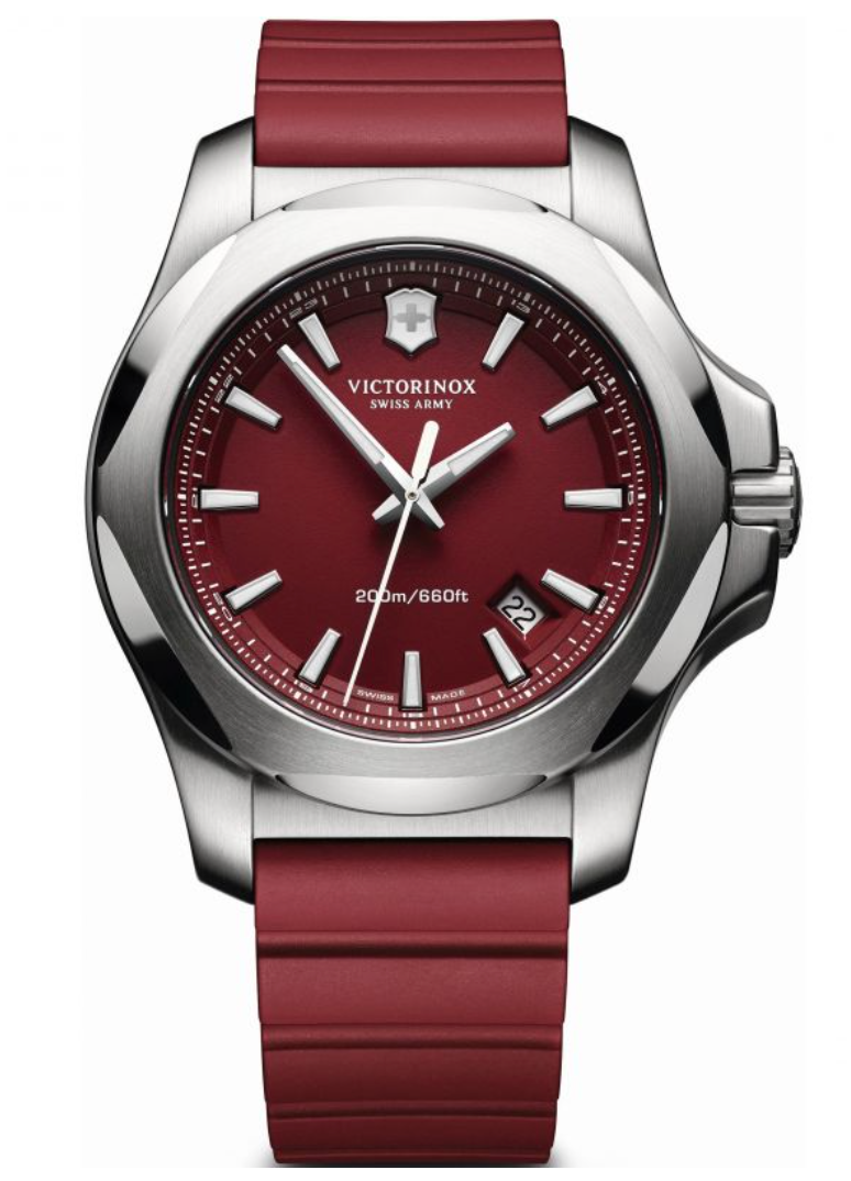 Victorinox Mens Watch I.N.O.X Red Dial Rubber Strap 241719.1-GR8 Sunglasses