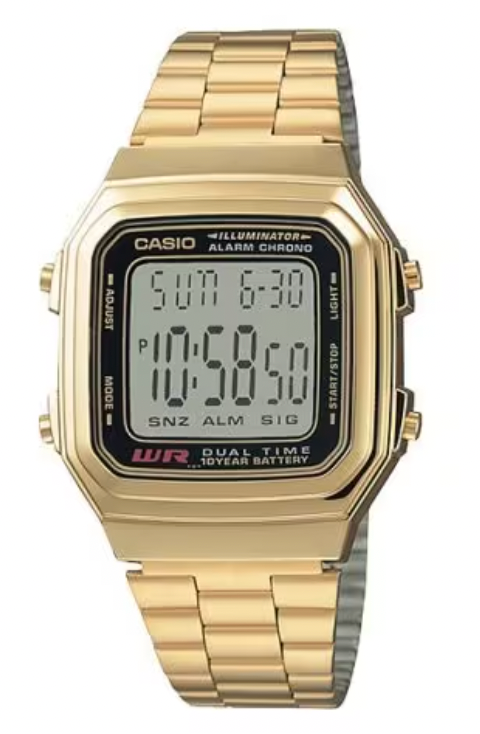 Casio Watch Vintage Retro Dual Time Gold AQ-230GA-9DMQ – Watches & Crystals