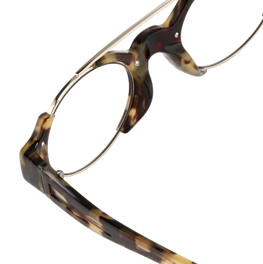 Erdem Sunglasses Aviator Tortoise Shell Light Gold Acetate EDM8C1SUN-GR8 Sunglasses