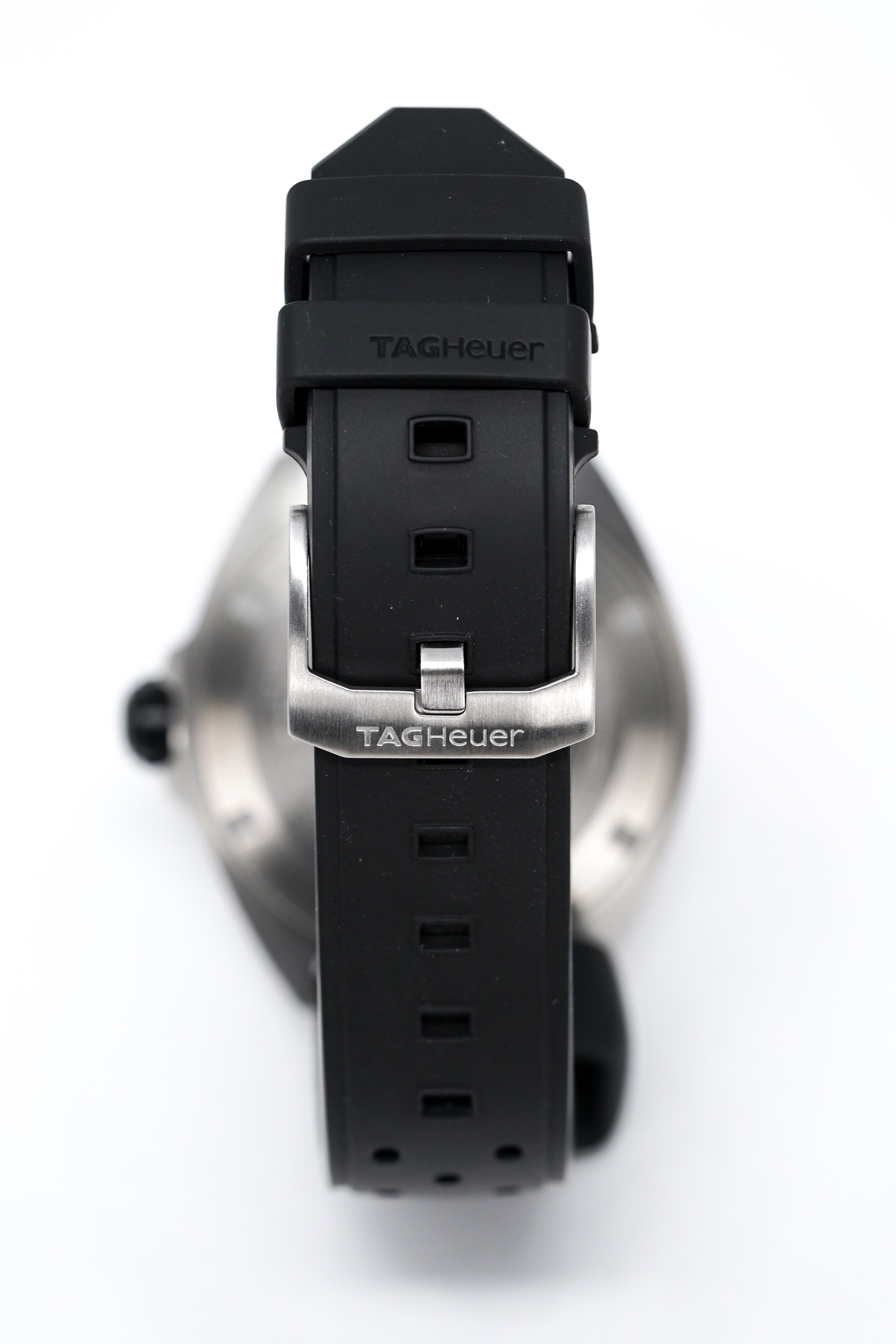 TAG Heuer Formula 1 Quartz Watch - Black Opalin Dial and Black Perforated  Rubber Strap 41mm Watch