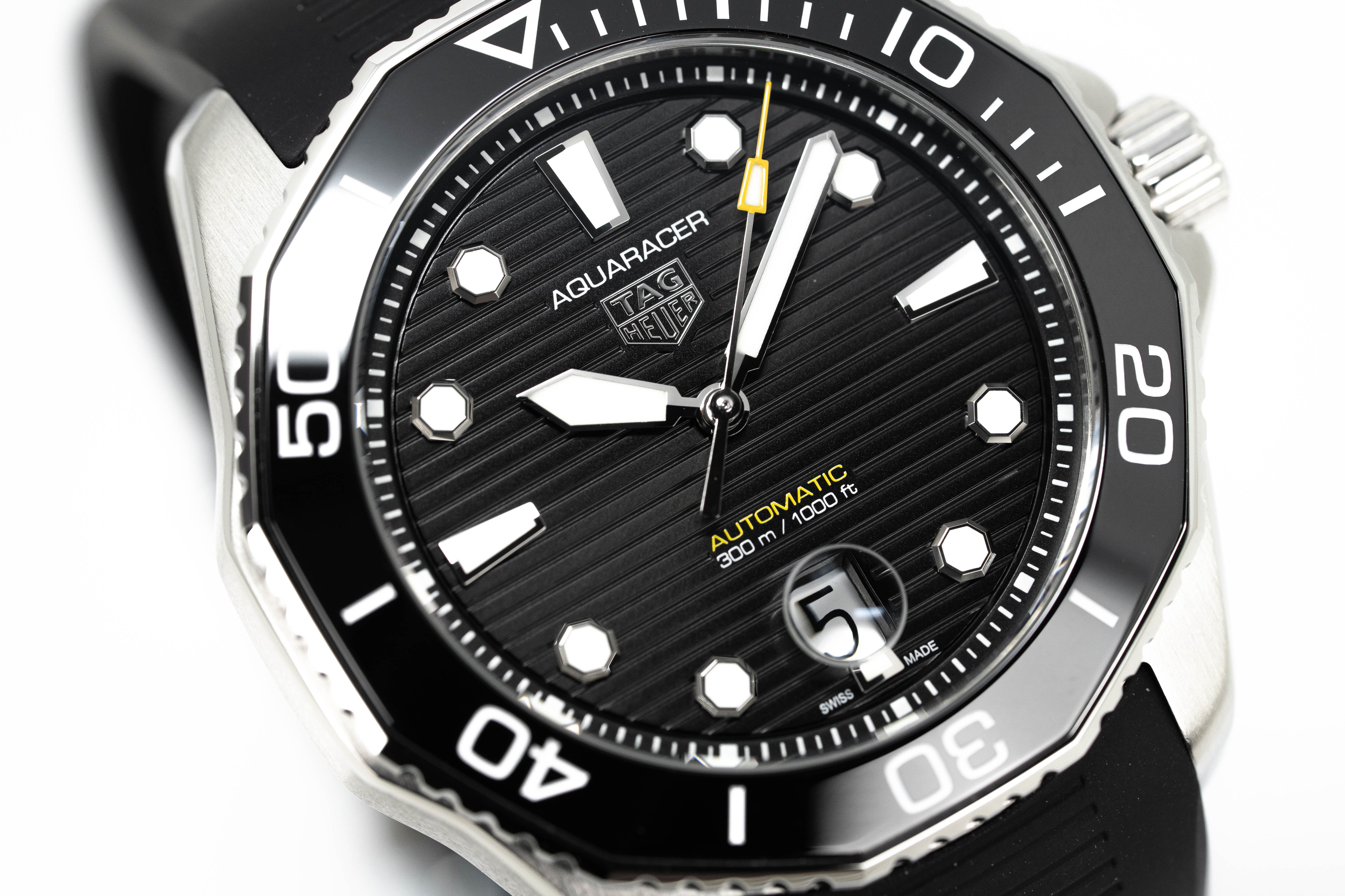 Tag Heuer Watch Automatic Aquaracer Professional 300 Black Strap WBP201A.FT6197-GR8 Sunglasses