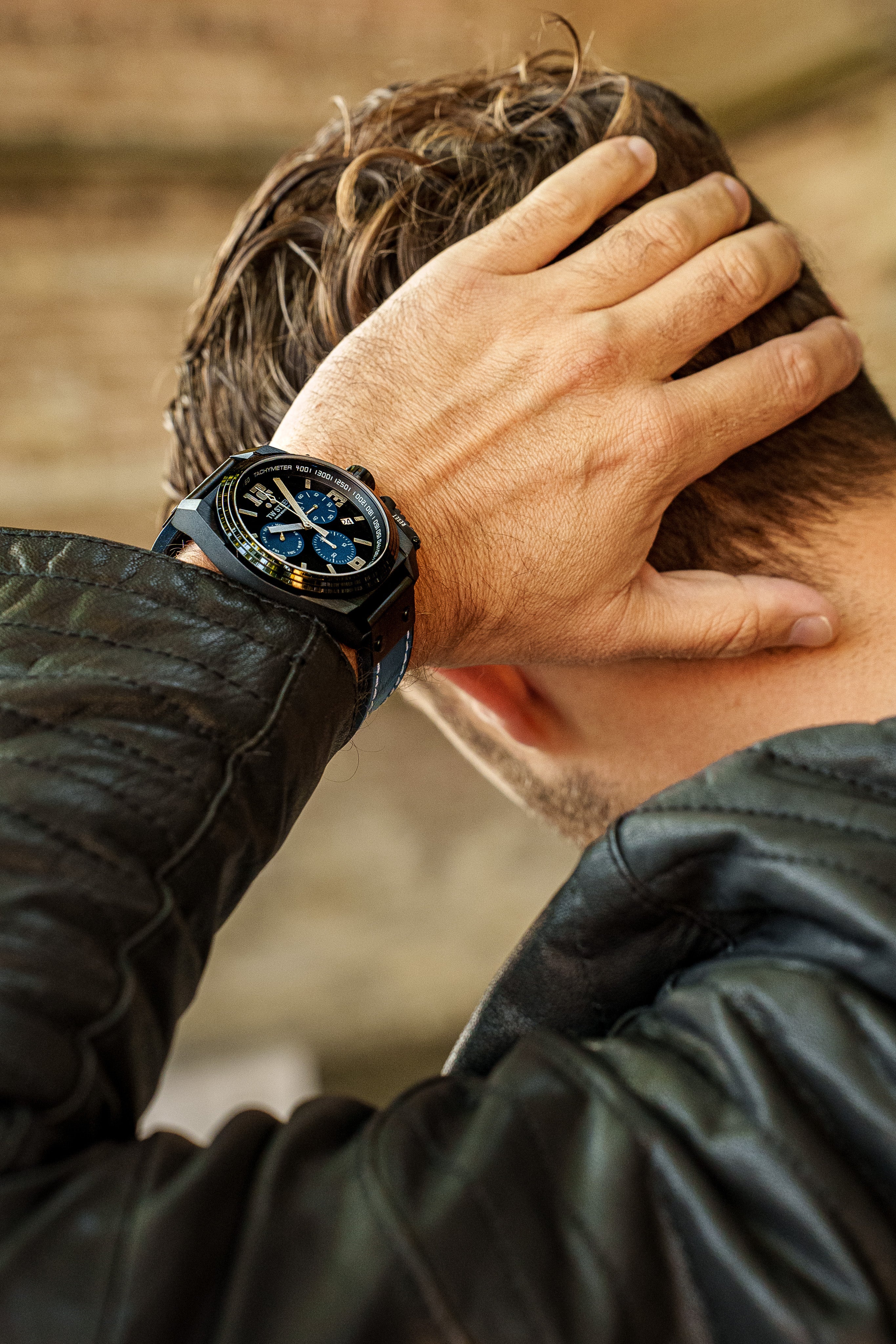 TW Steel Watch Swiss Canteen Chronograph Black TW1117-GR8 Sunglasses