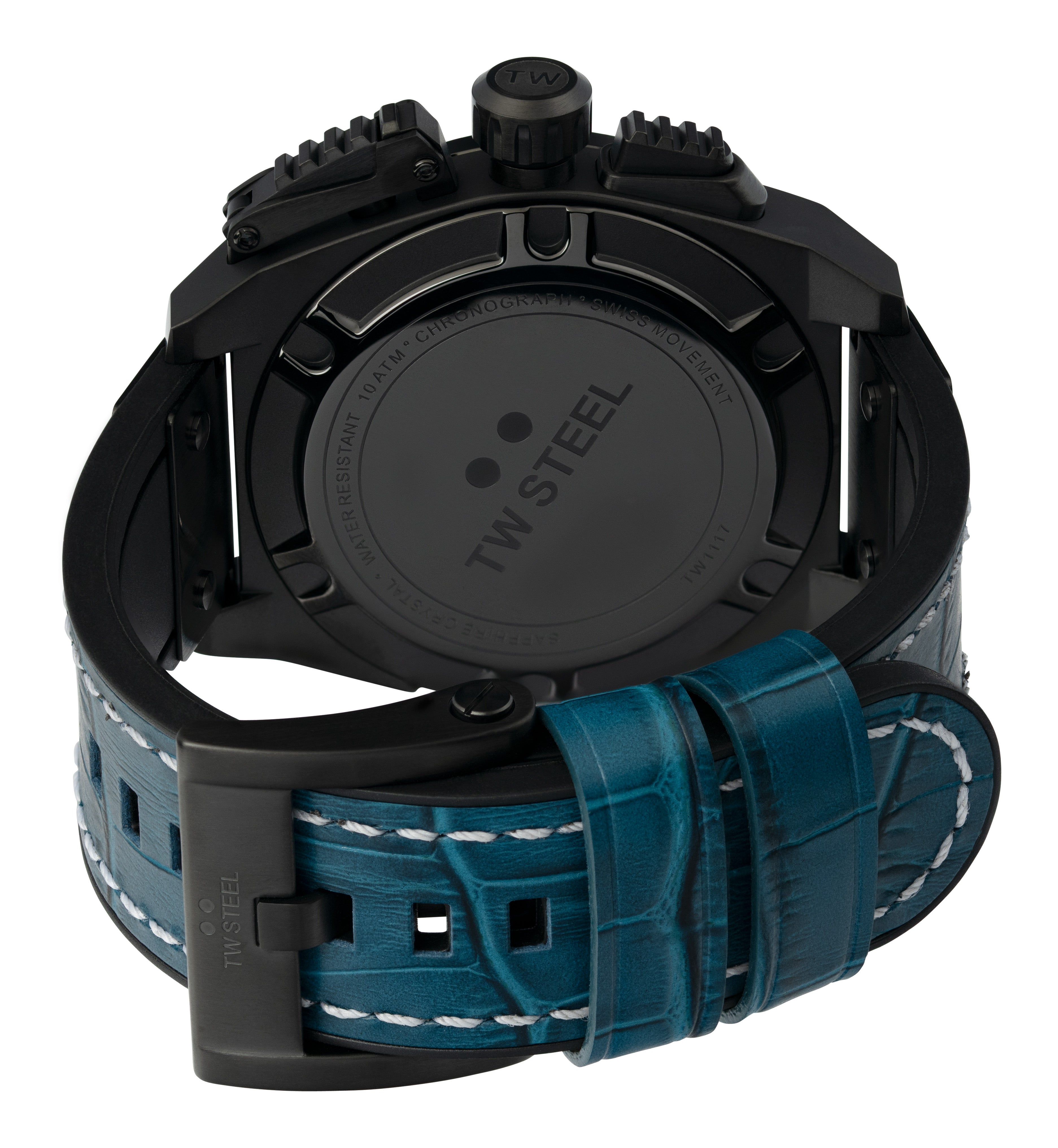 TW Steel Watch Swiss Canteen Chronograph Black TW1117-GR8 Sunglasses