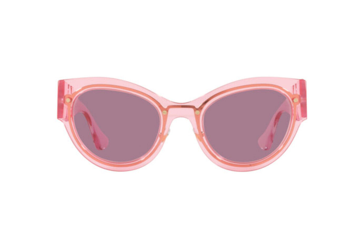 Versace Women's Sunglasses Cat Eye Transparent Pink VE2234 125284-GR8 Sunglasses