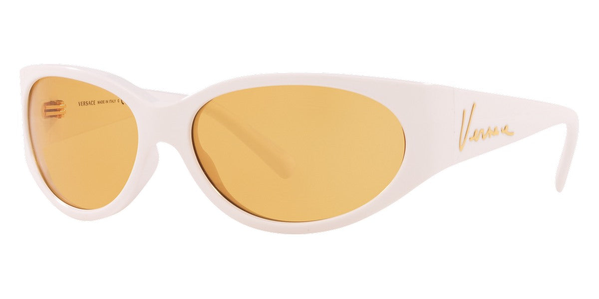 Versace Women's Sunglasses Cat Eye White/Yellow VE4386 401/7-GR8 Sunglasses