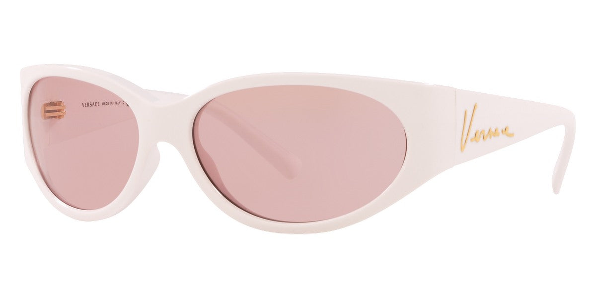 Versace Women's Sunglasses Cat Eye White/Pink VE4386 401/84-GR8 Sunglasses