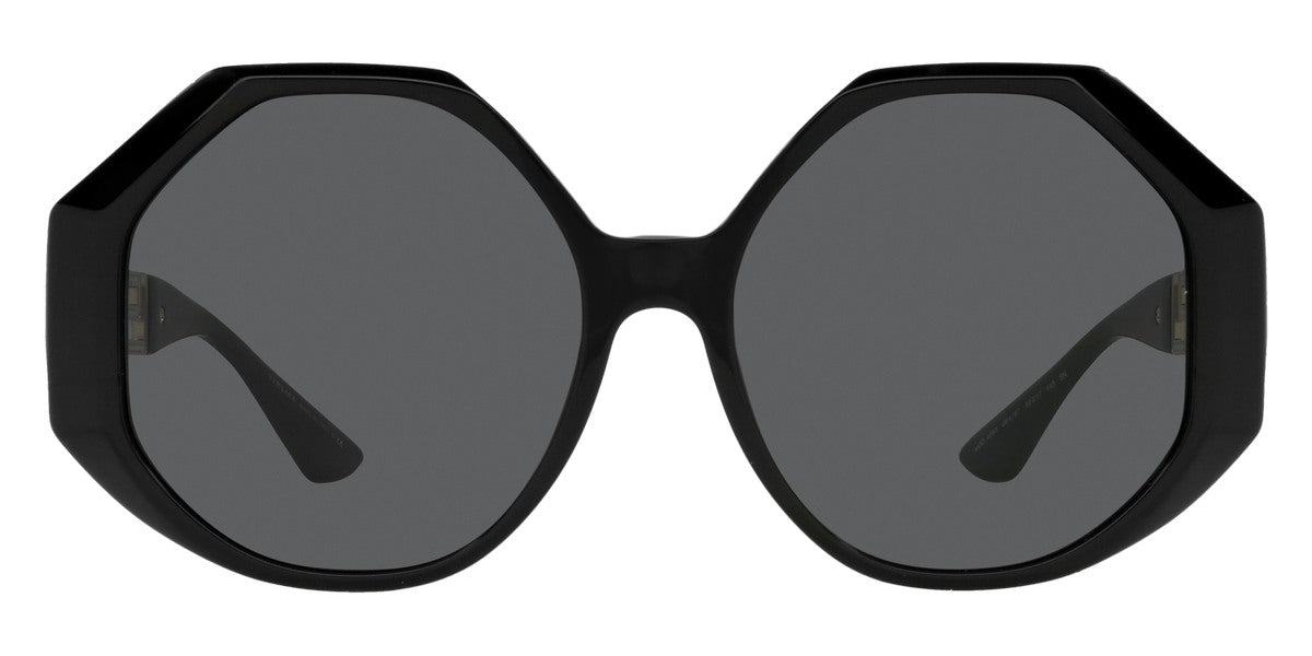 Versace Women's Sunglasses Oversized Hexagonal Black/Gold VE4395 GB1/87-GR8 Sunglasses