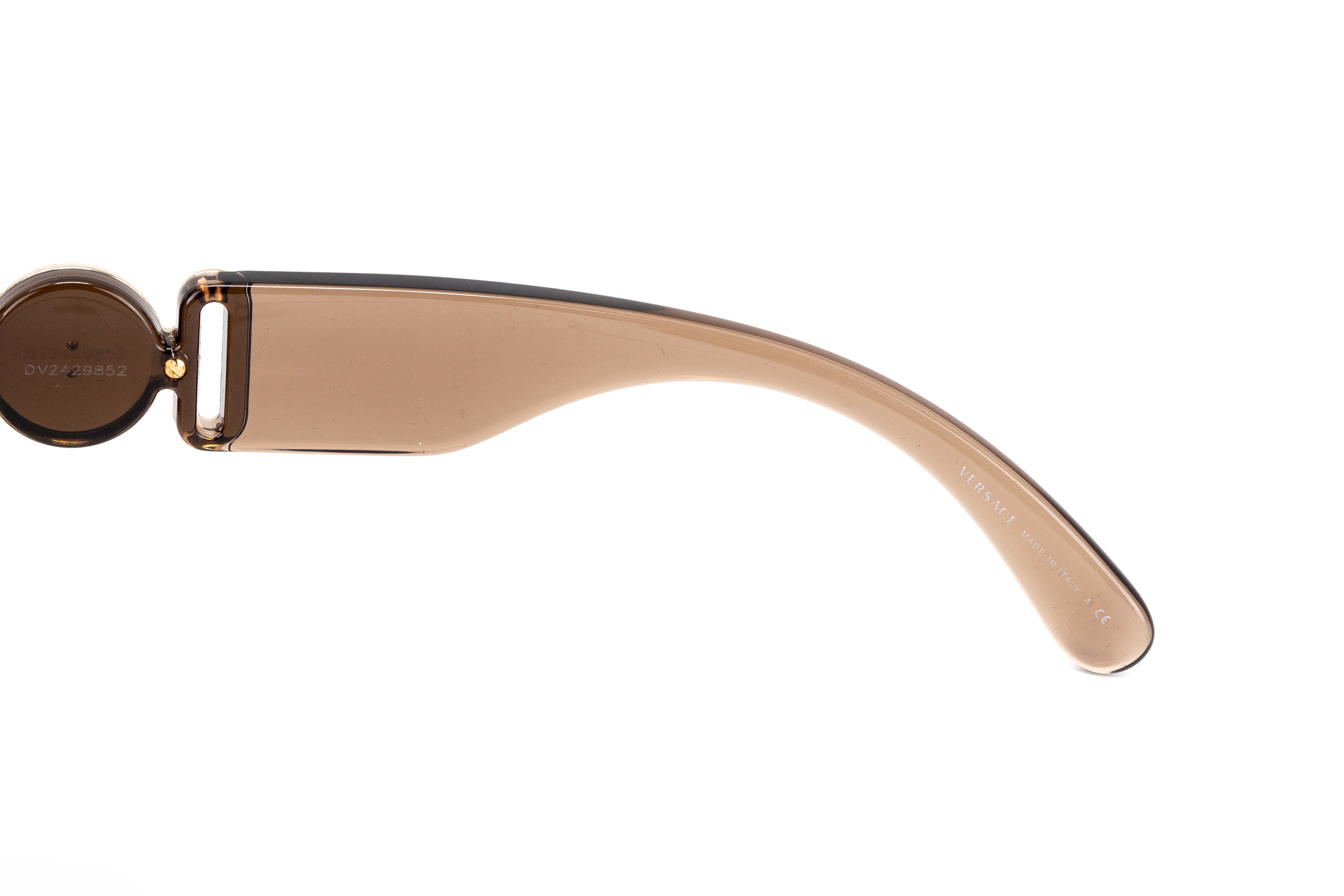 Versace Women's Sunglasses Rimless Cat Eye Beige VE2224 53406K-GR8 Sunglasses