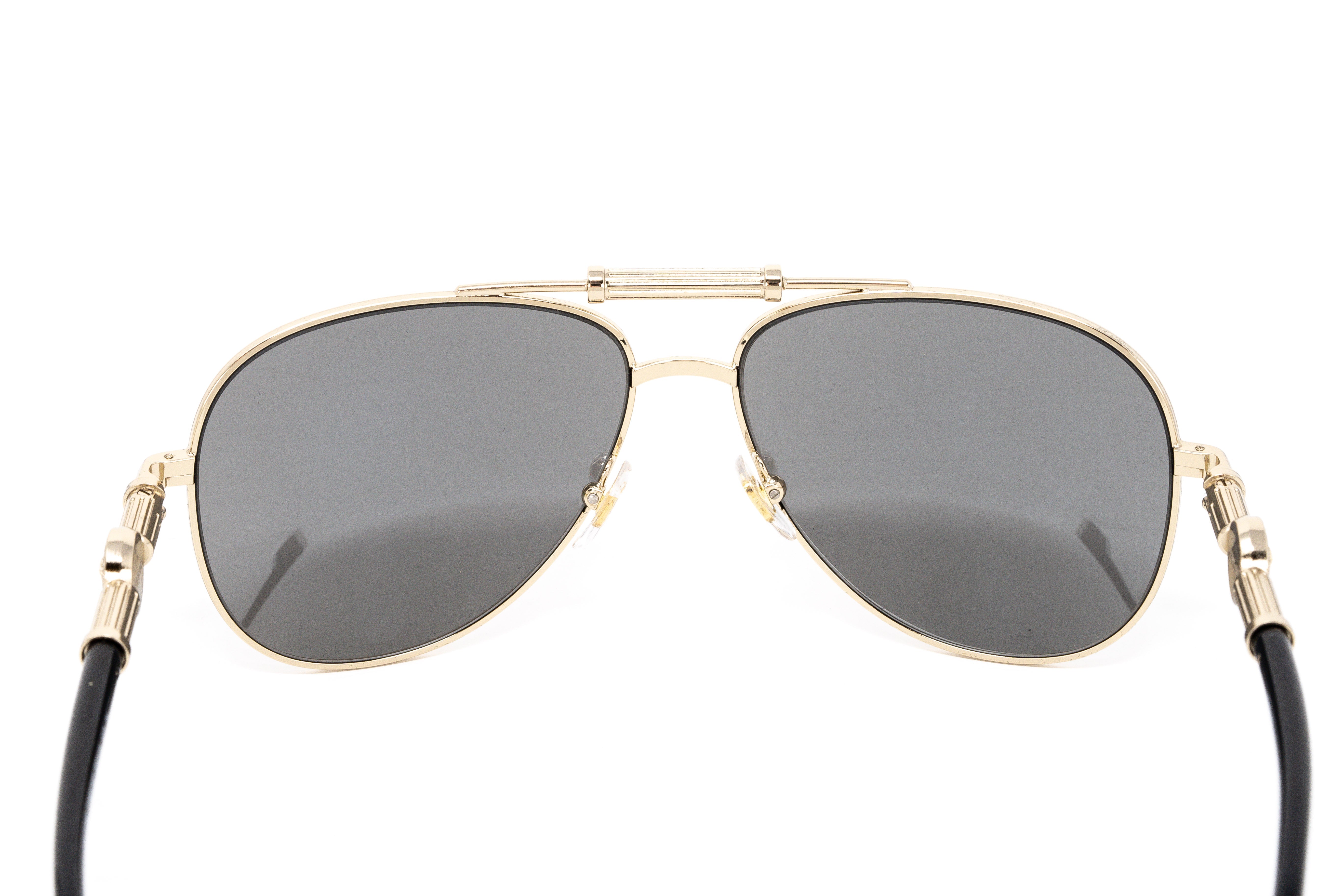 Versace Unisex Sunglasses Pilot Pale Gold VE2236 12526G-GR8 Sunglasses
