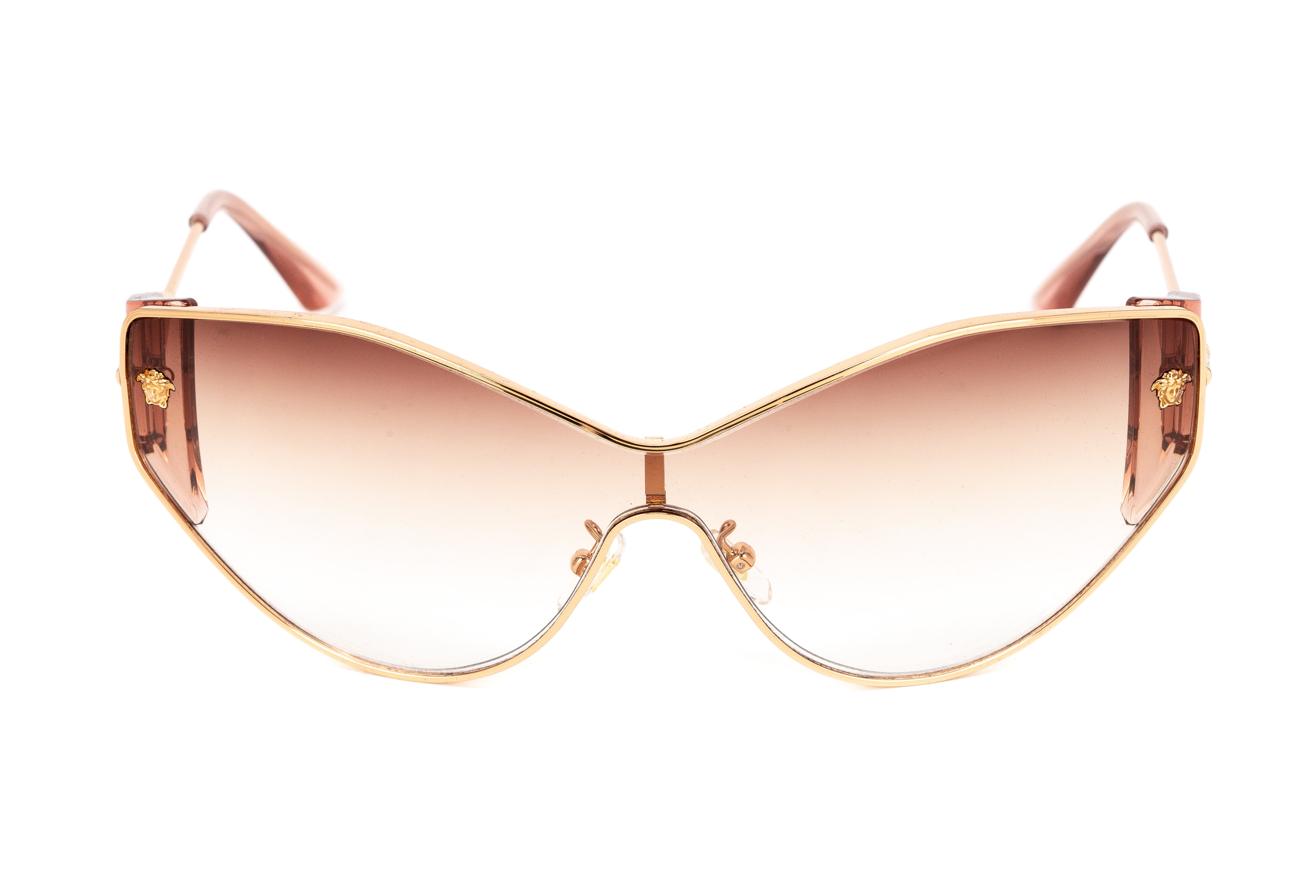 Versace Women's Sunglasses Cat Eye Rose Gold/Pink Graduated VE2239 14120P-GR8 Sunglasses