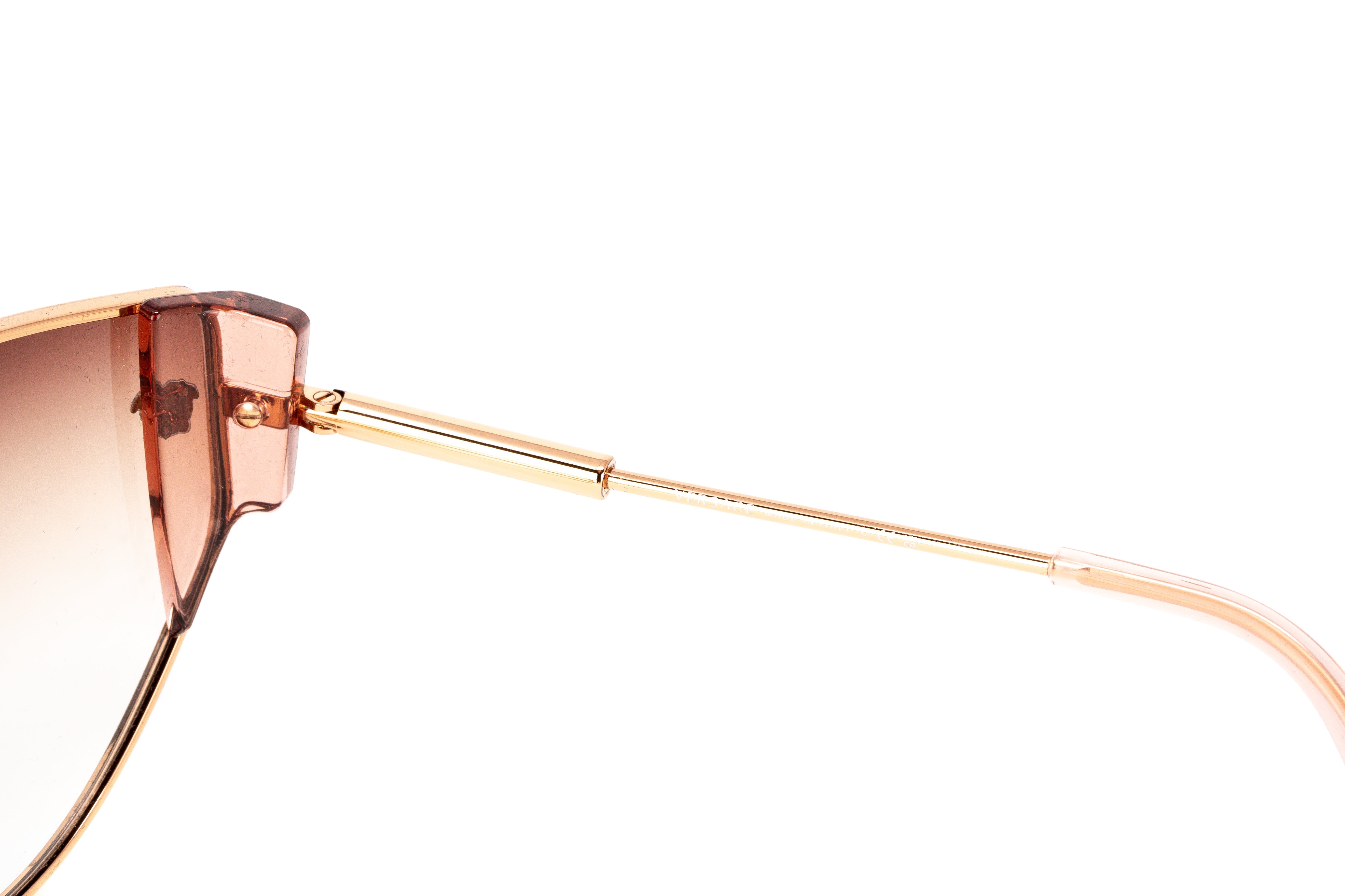 Versace Women's Sunglasses Cat Eye Rose Gold/Pink Graduated VE2239 14120P-GR8 Sunglasses