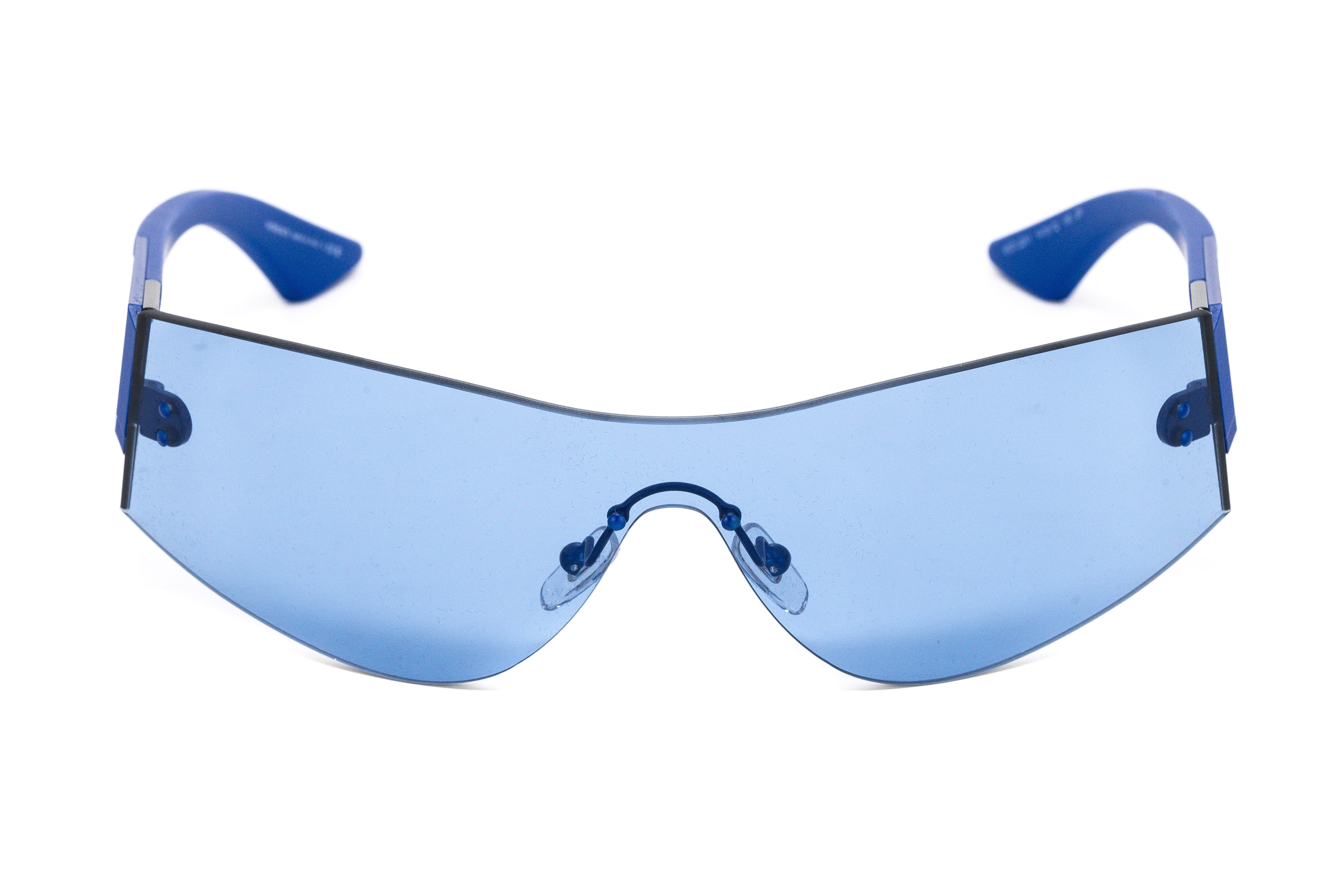 Versace Women's Sunglasses Rimless Shield Blue VE2241 147972-GR8 Sunglasses