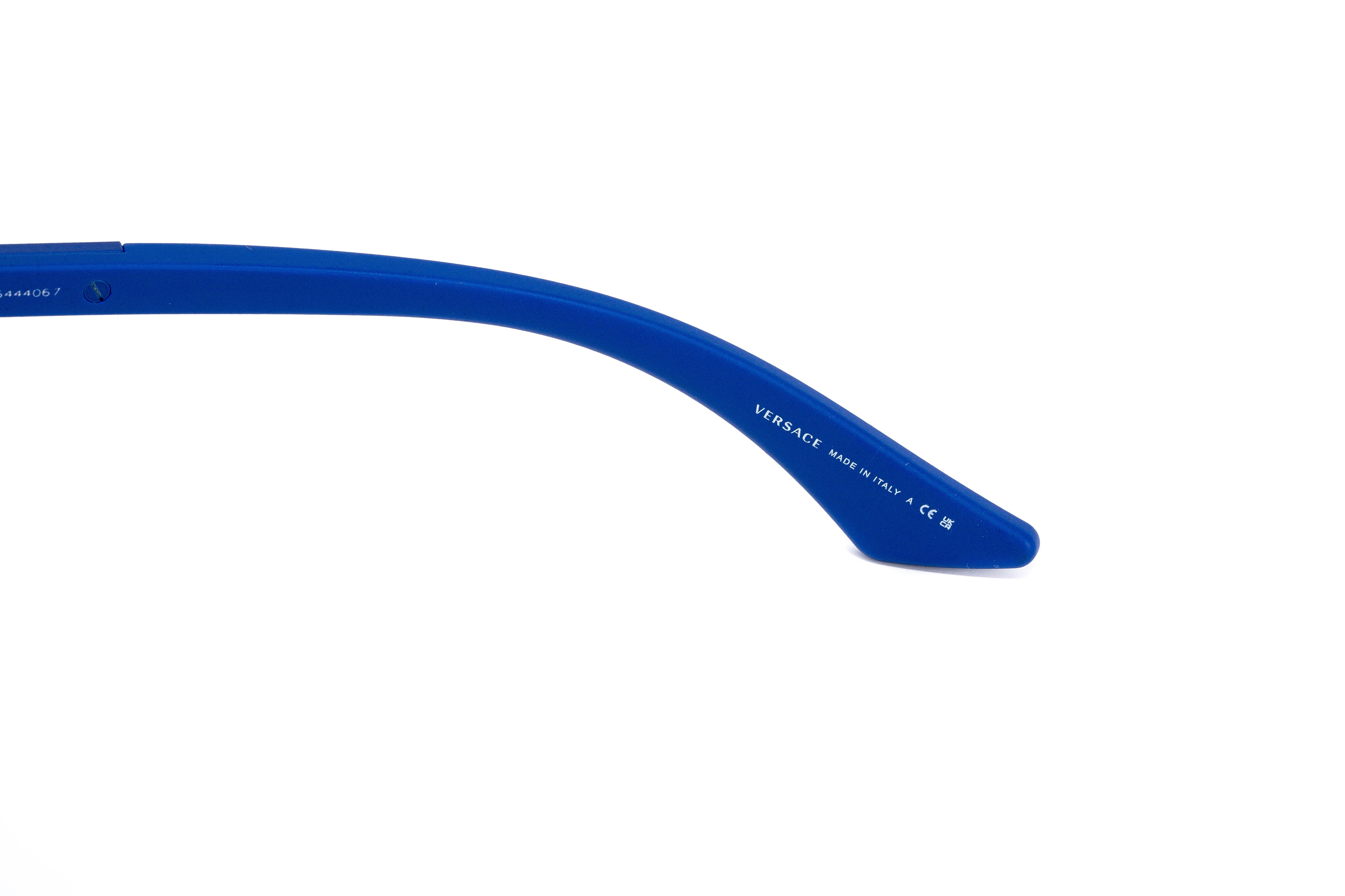 Versace Women's Sunglasses Rimless Shield Blue VE2241 147972-GR8 Sunglasses