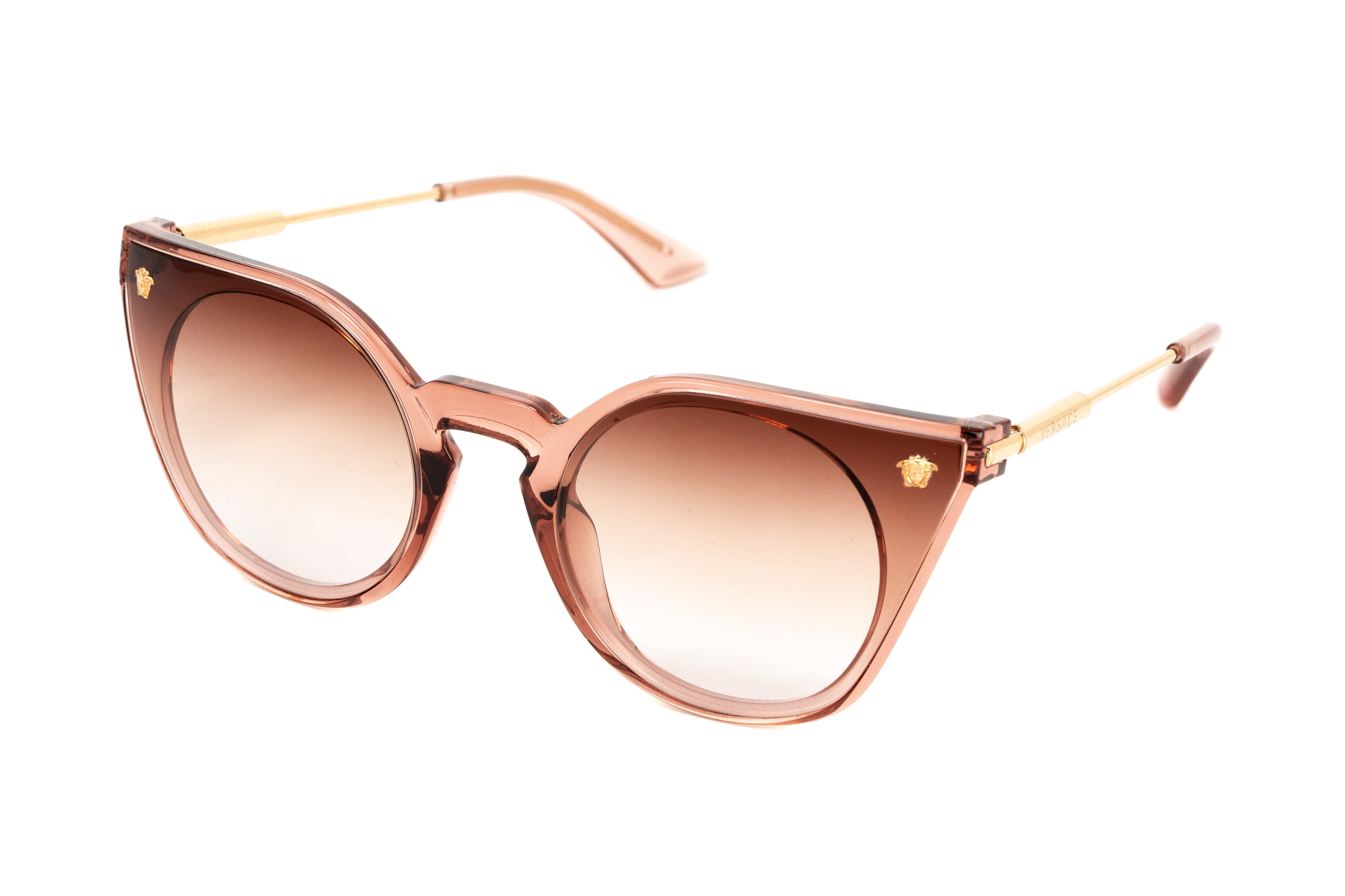 Versace Women's Sunglasses Square Pink/Gold VE4410 53220P-GR8 Sunglasses