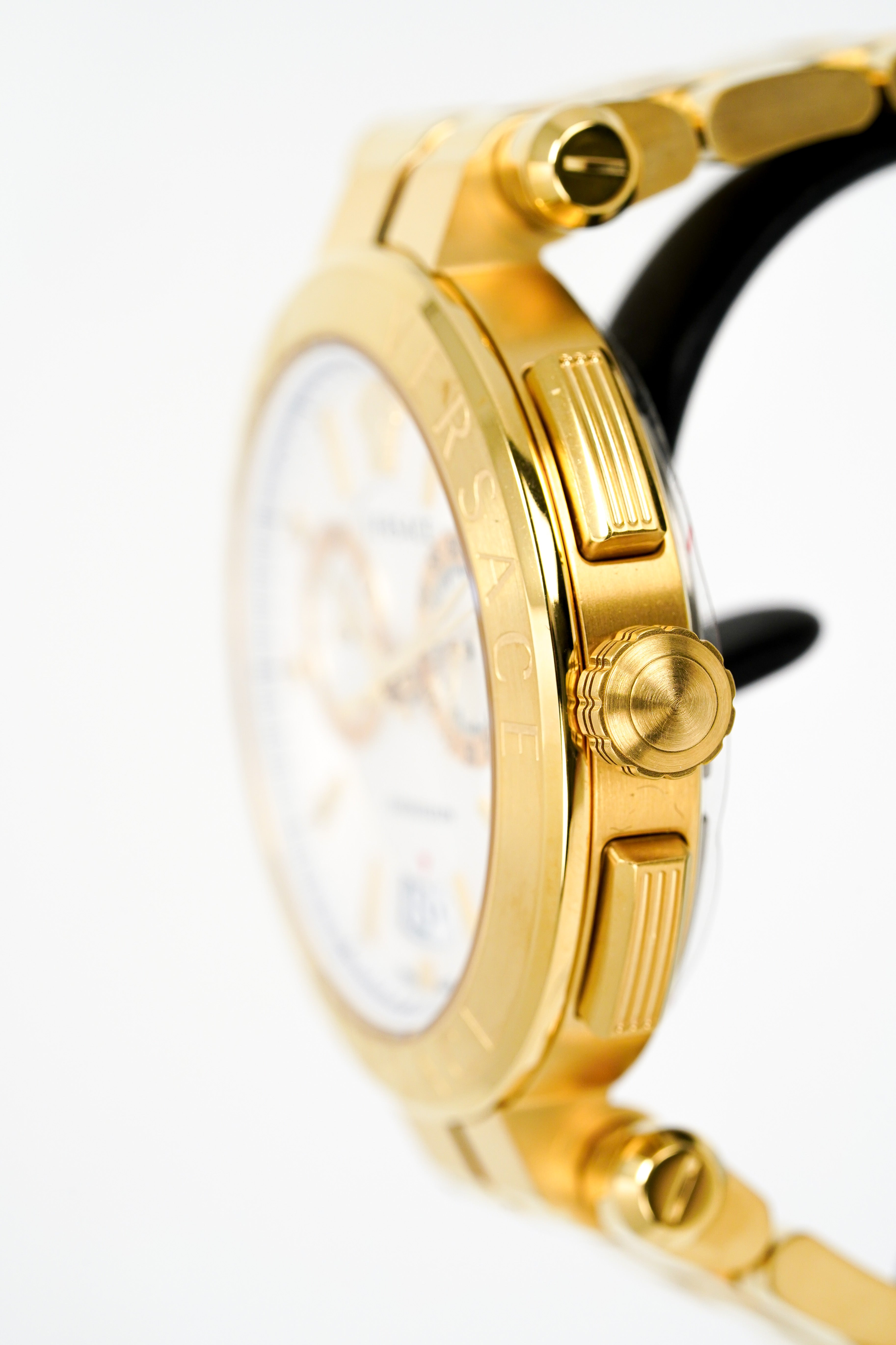 Versace Men's Watch Chronograph Aion Gold VE1D00419-GR8 Sunglasses