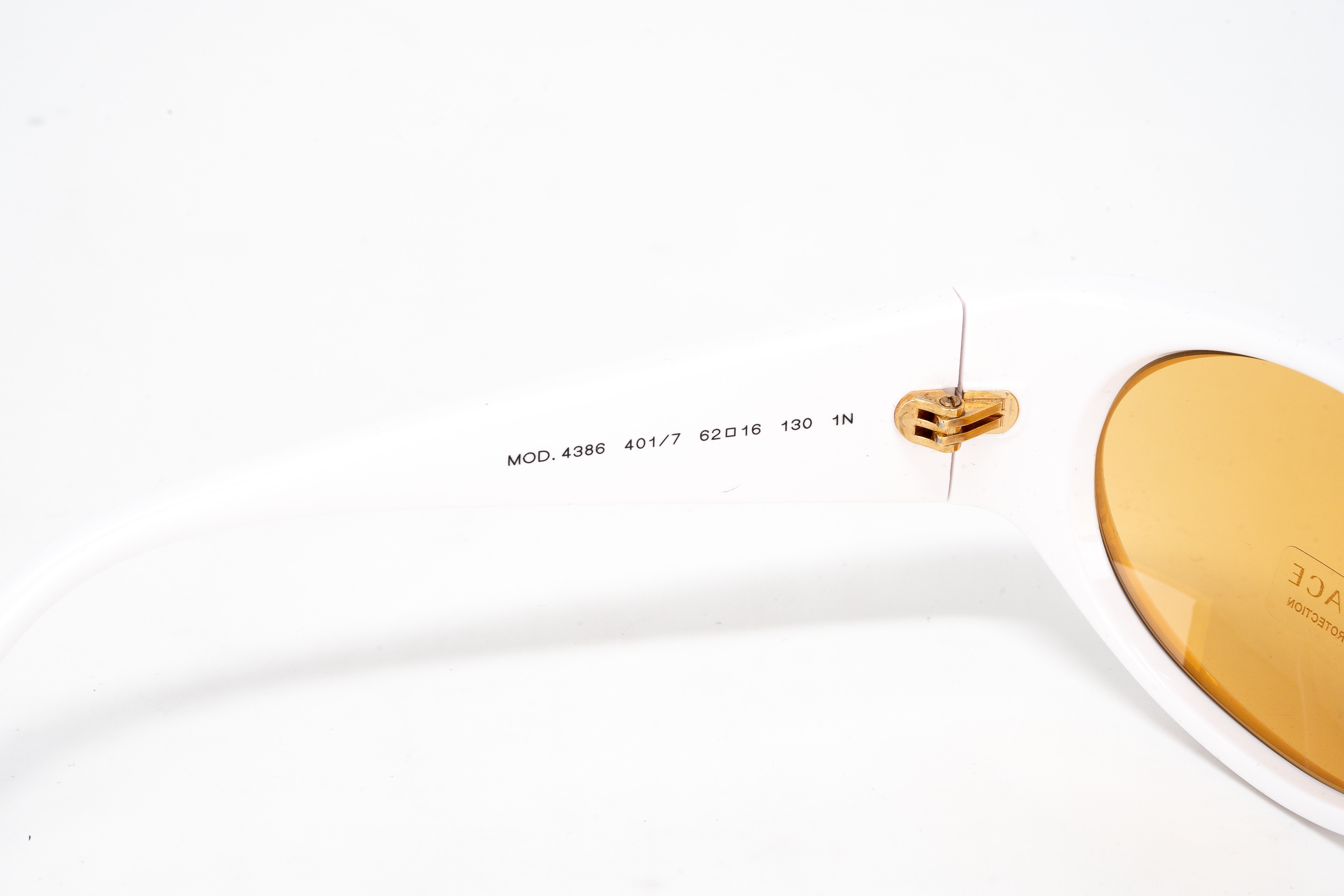 Versace Women's Sunglasses Cat Eye White/Yellow VE4386 401/7-GR8 Sunglasses