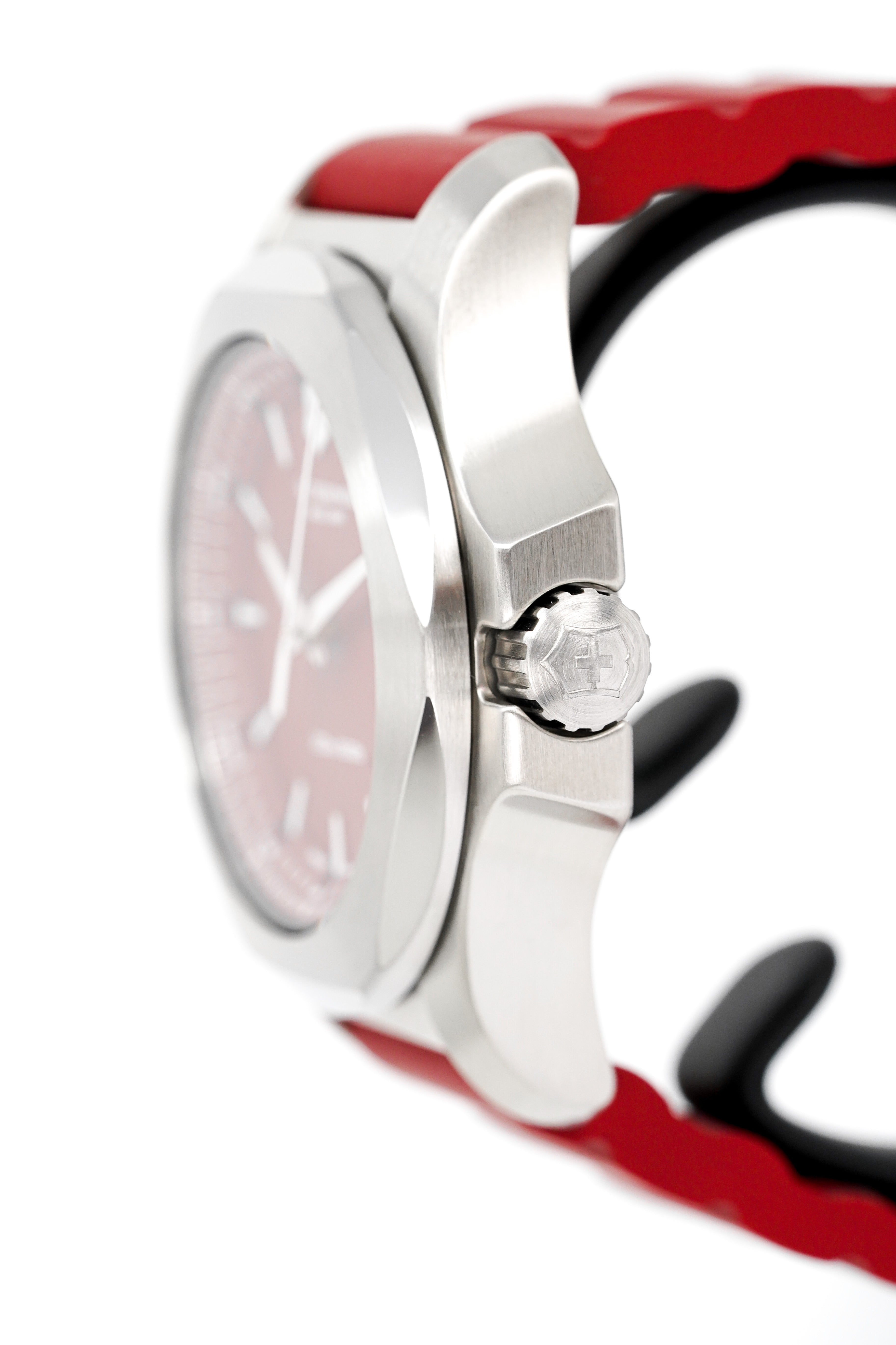 Victorinox Mens Watch I.N.O.X Red Dial Rubber Strap 241719.1-GR8 Sunglasses