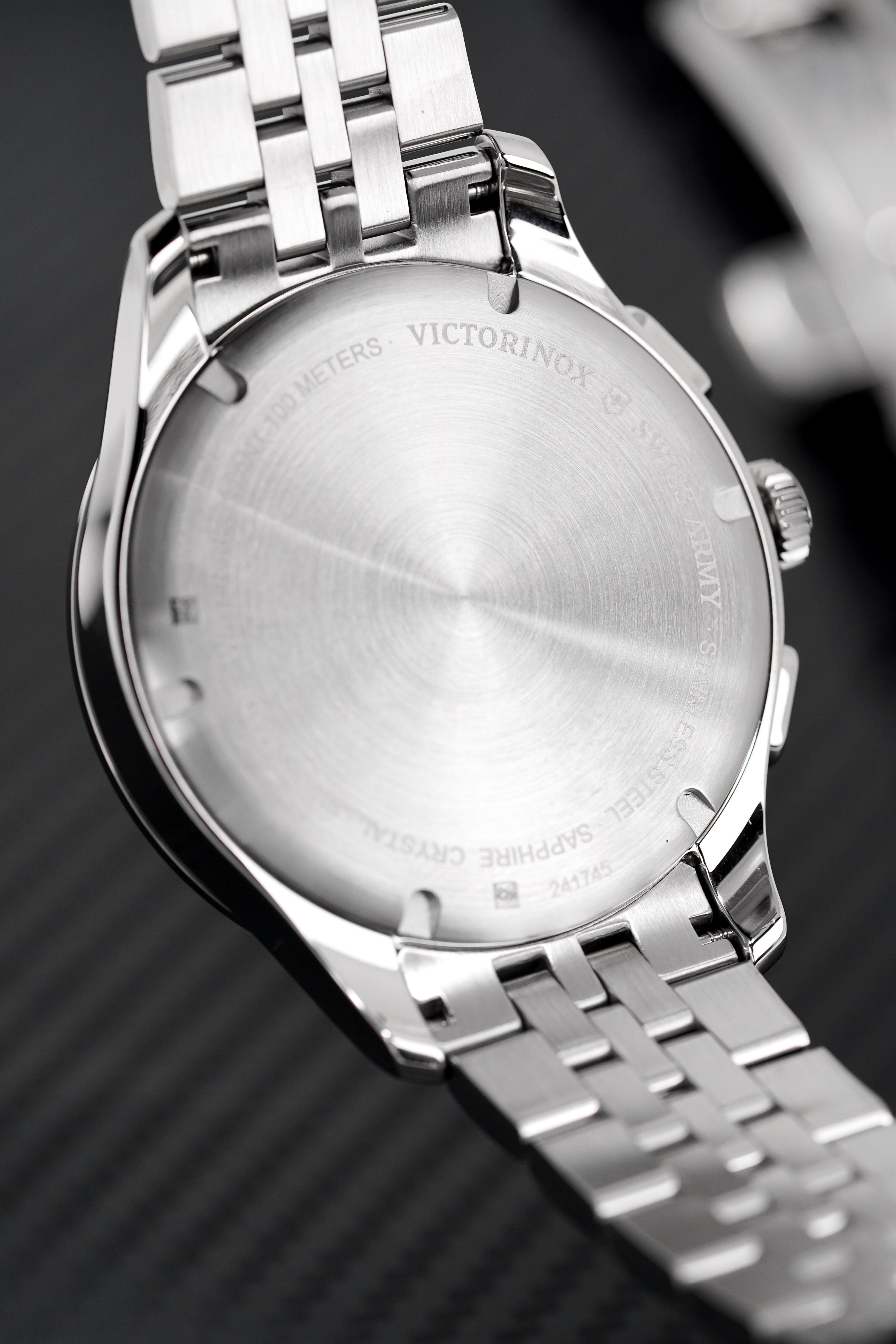 Victorinox Men's Watch Chronograph Black Dial Stainless Steel 241745.1-GR8 Sunglasses