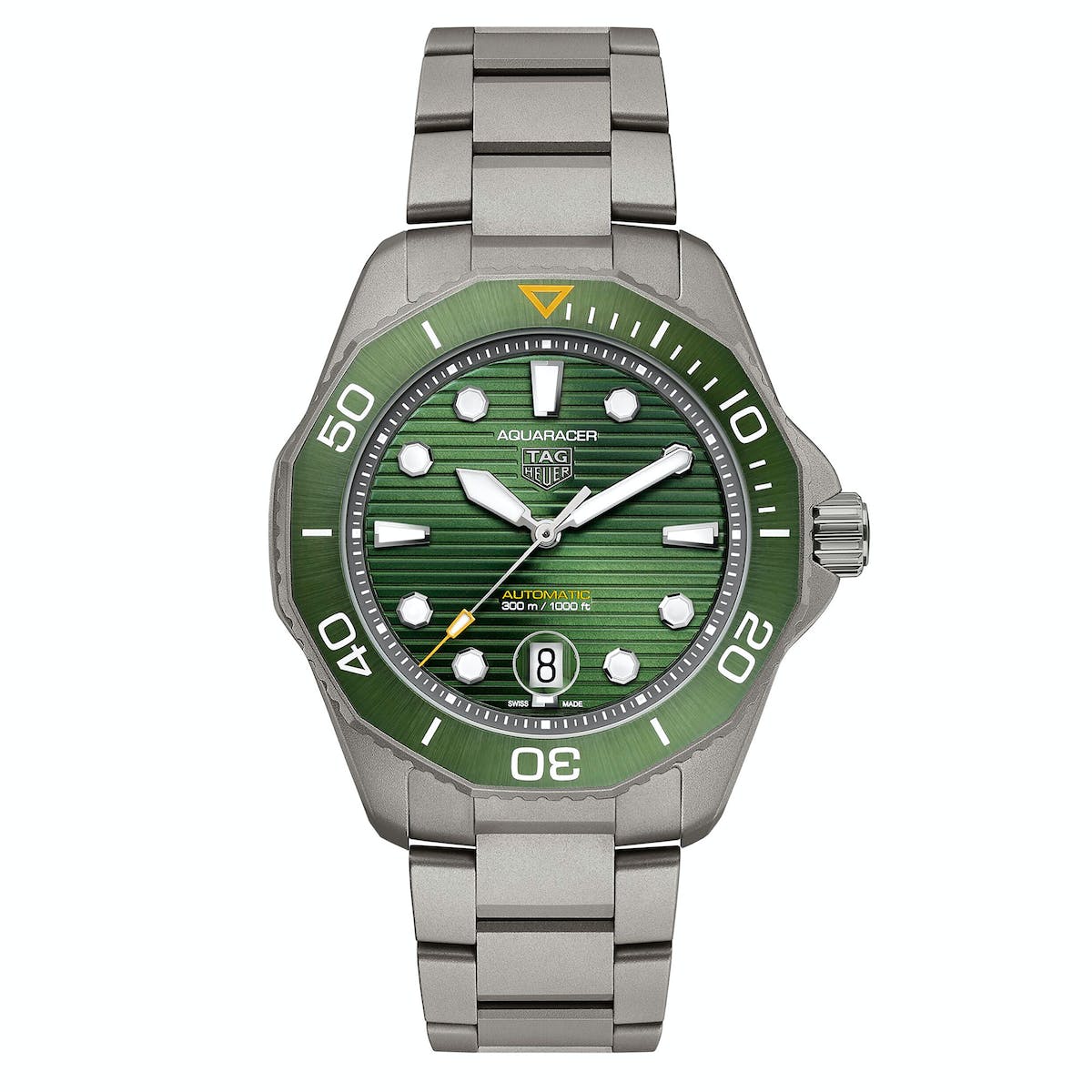 Tag Heuer Watch Automatic Aquaracer Professional Titanium 300 Green WBP208B.BF0631-GR8 Sunglasses
