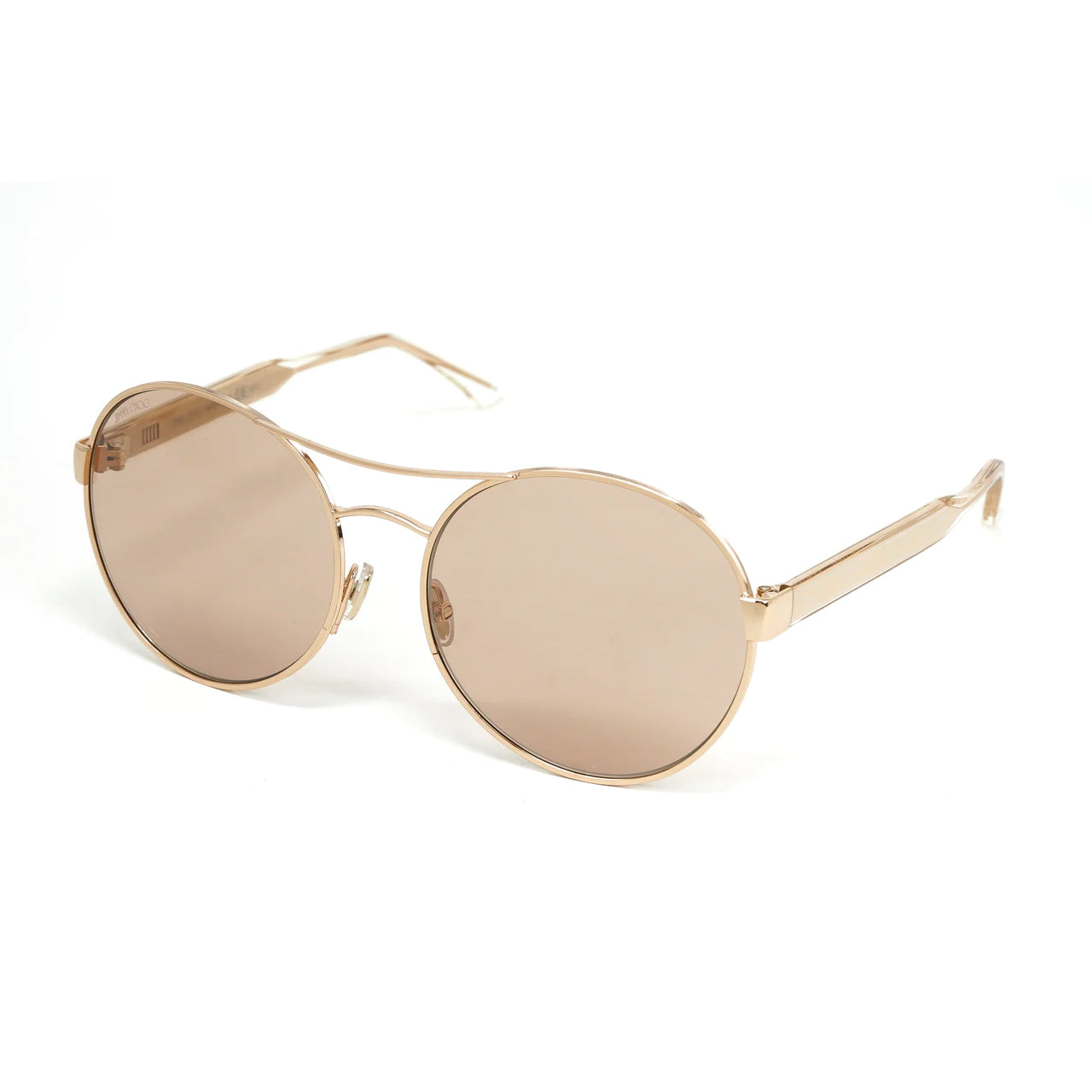 Jimmy Choo Unisex Sunglasses Round Browline Pink YANN/S DDB-GR8 Sunglasses