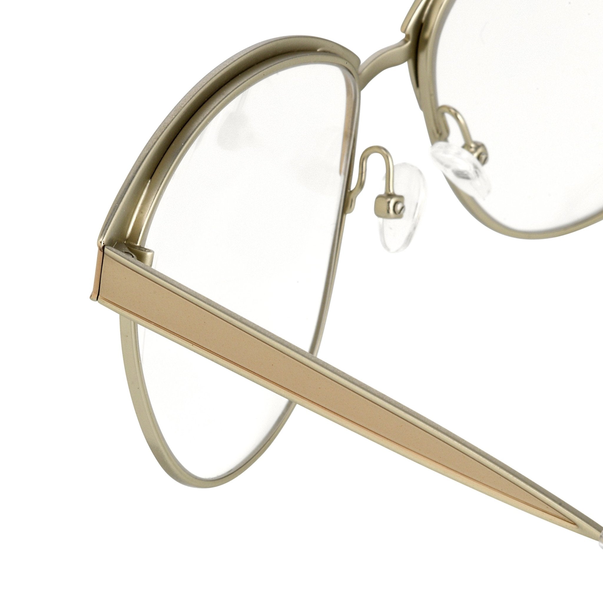 Agent Provocateur Eyeglasses Oval Beige and Silver-GR8 Sunglasses