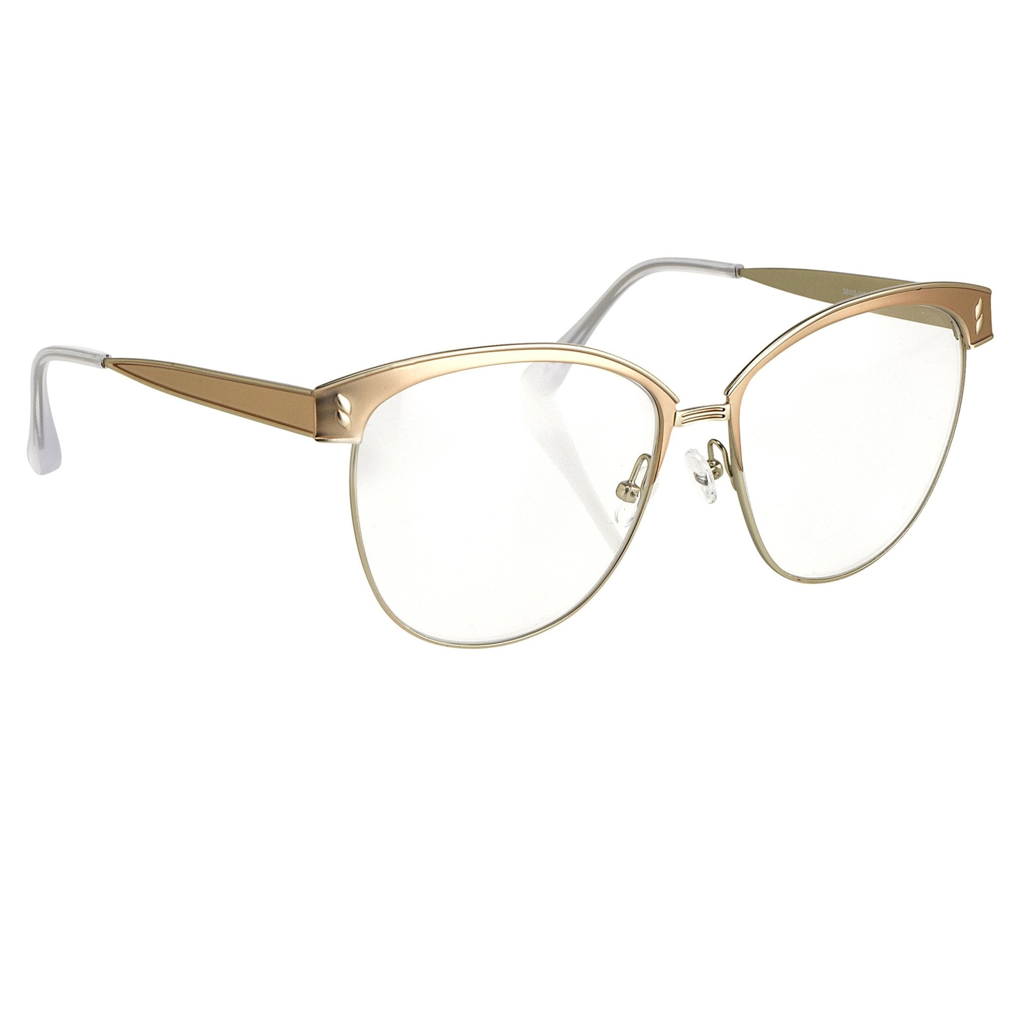 Agent Provocateur Eyeglasses Oval Beige and Silver-GR8 Sunglasses