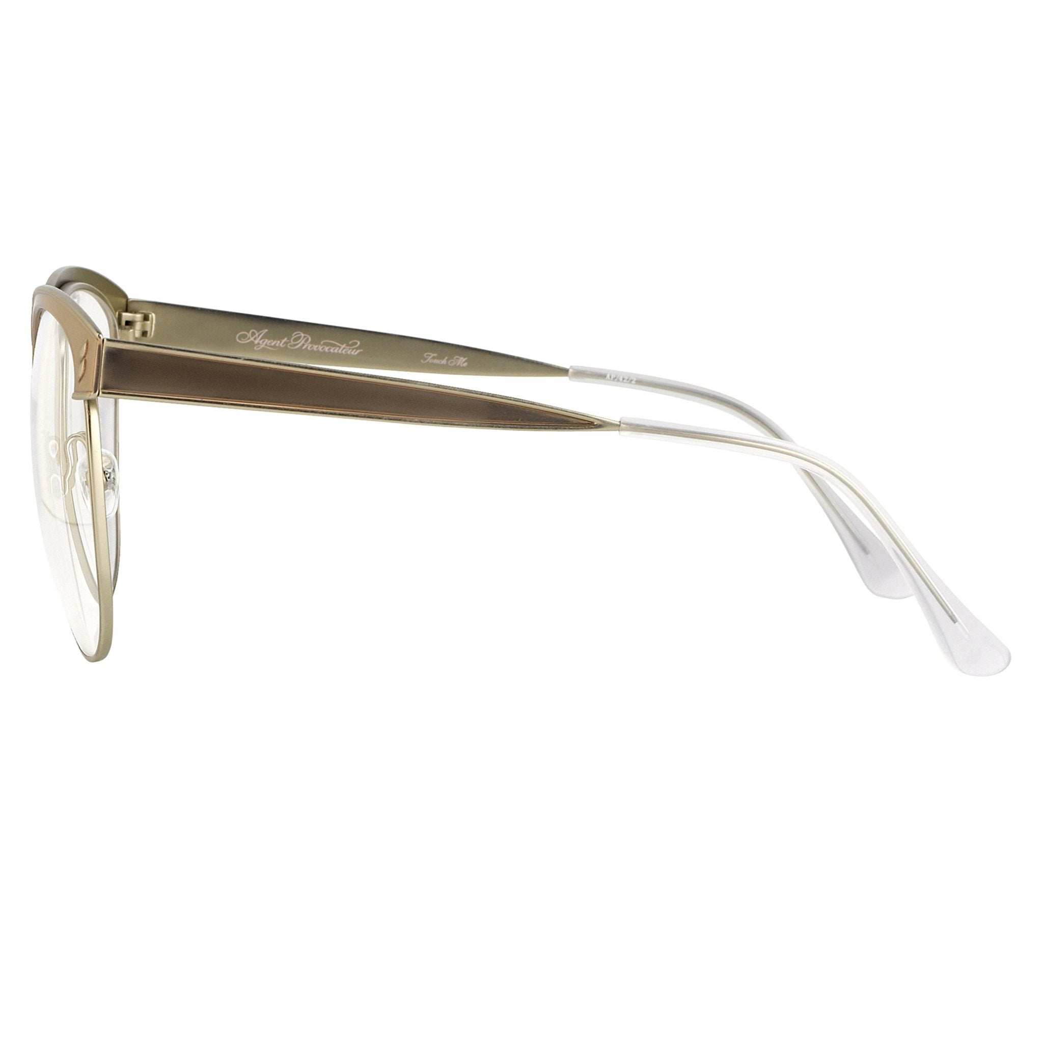 Agent Provocateur Eyeglasses Oval Beige and Silver-GR8 Sunglasses