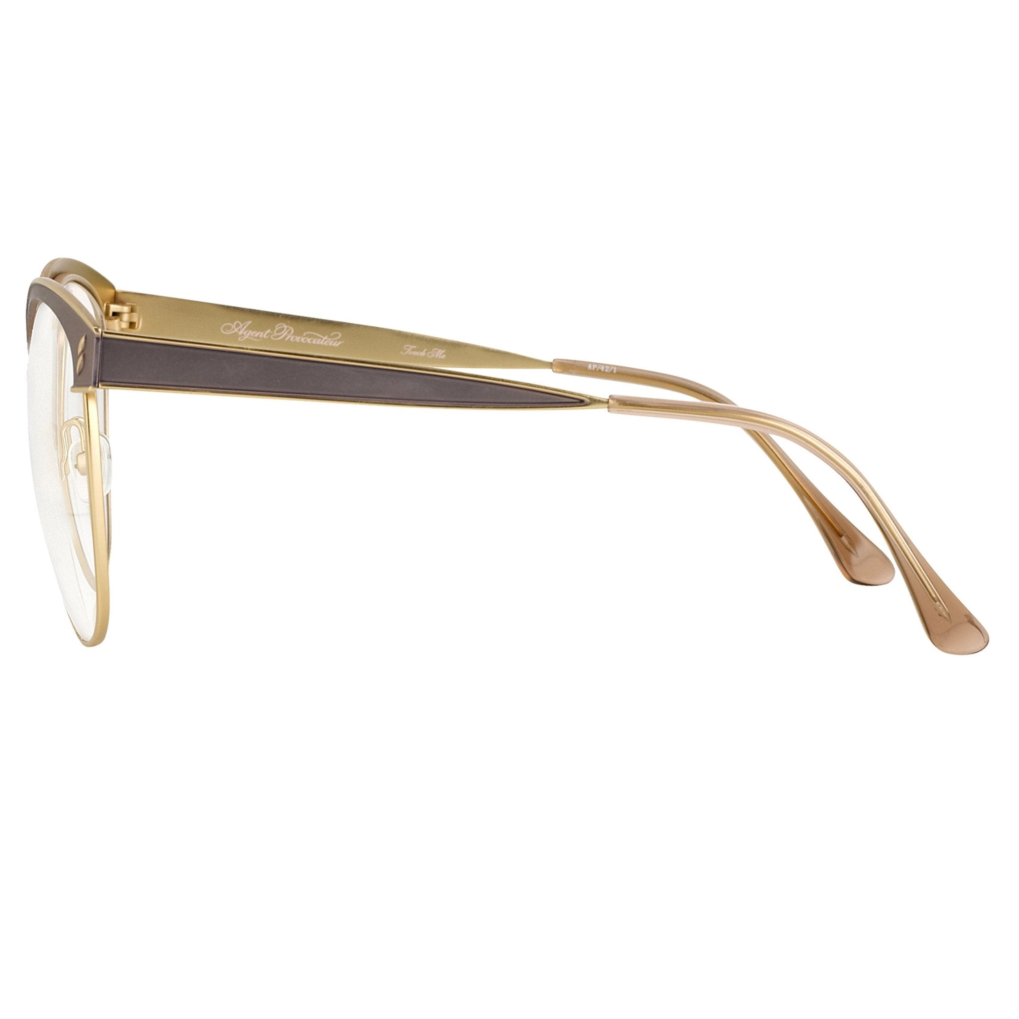 Agent Provocateur Eyeglasses Oval Brown and Gold-GR8 Sunglasses