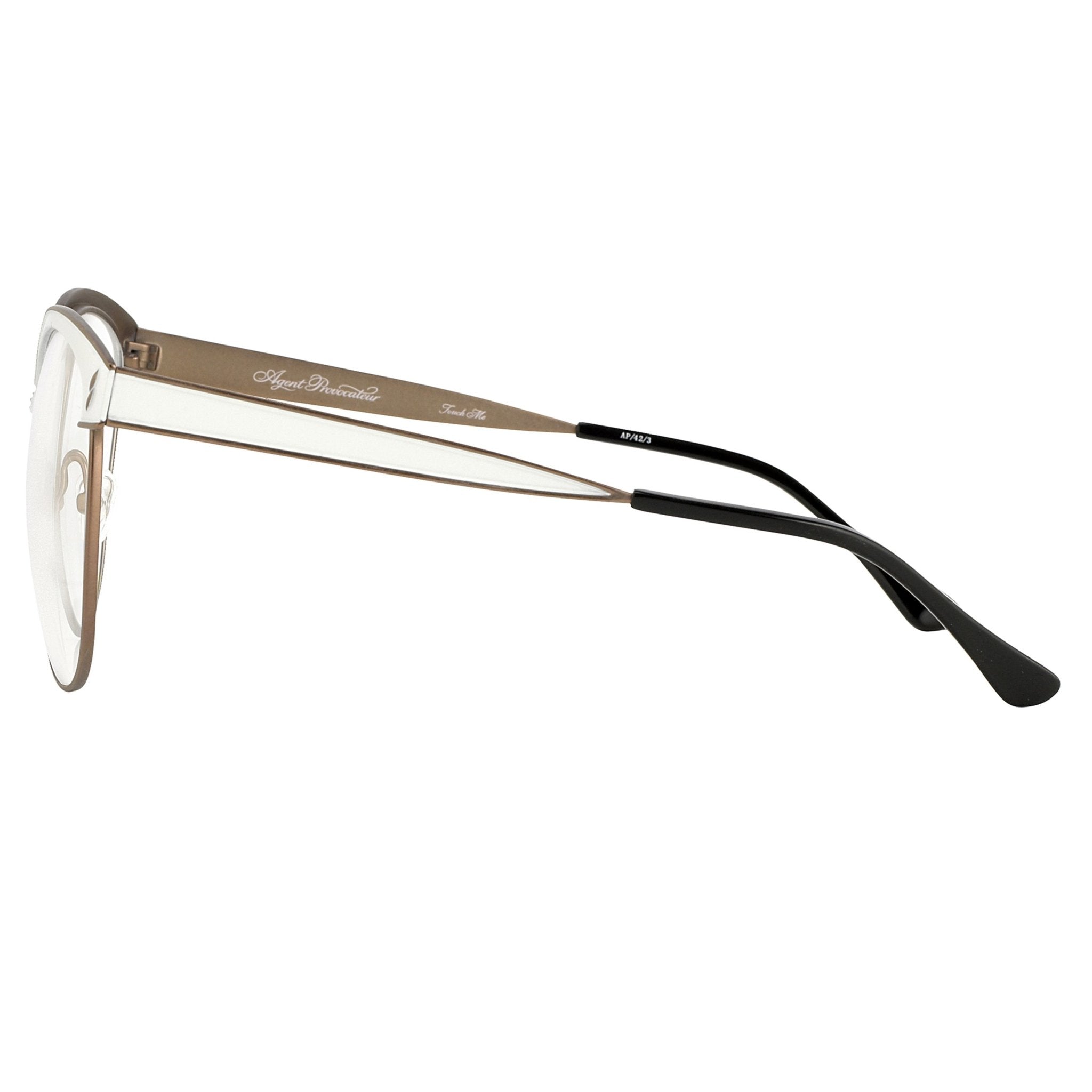 Agent Provocateur Eyeglasses Oval White/Dark Brown-GR8 Sunglasses